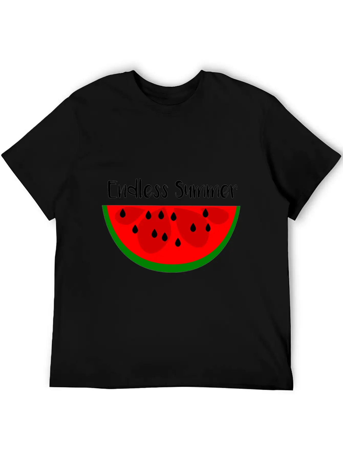 Summer Watermelon Endless Summer Unisex Short Sleeve Soft Cotton T-Shirt – Casual Everyday Wear