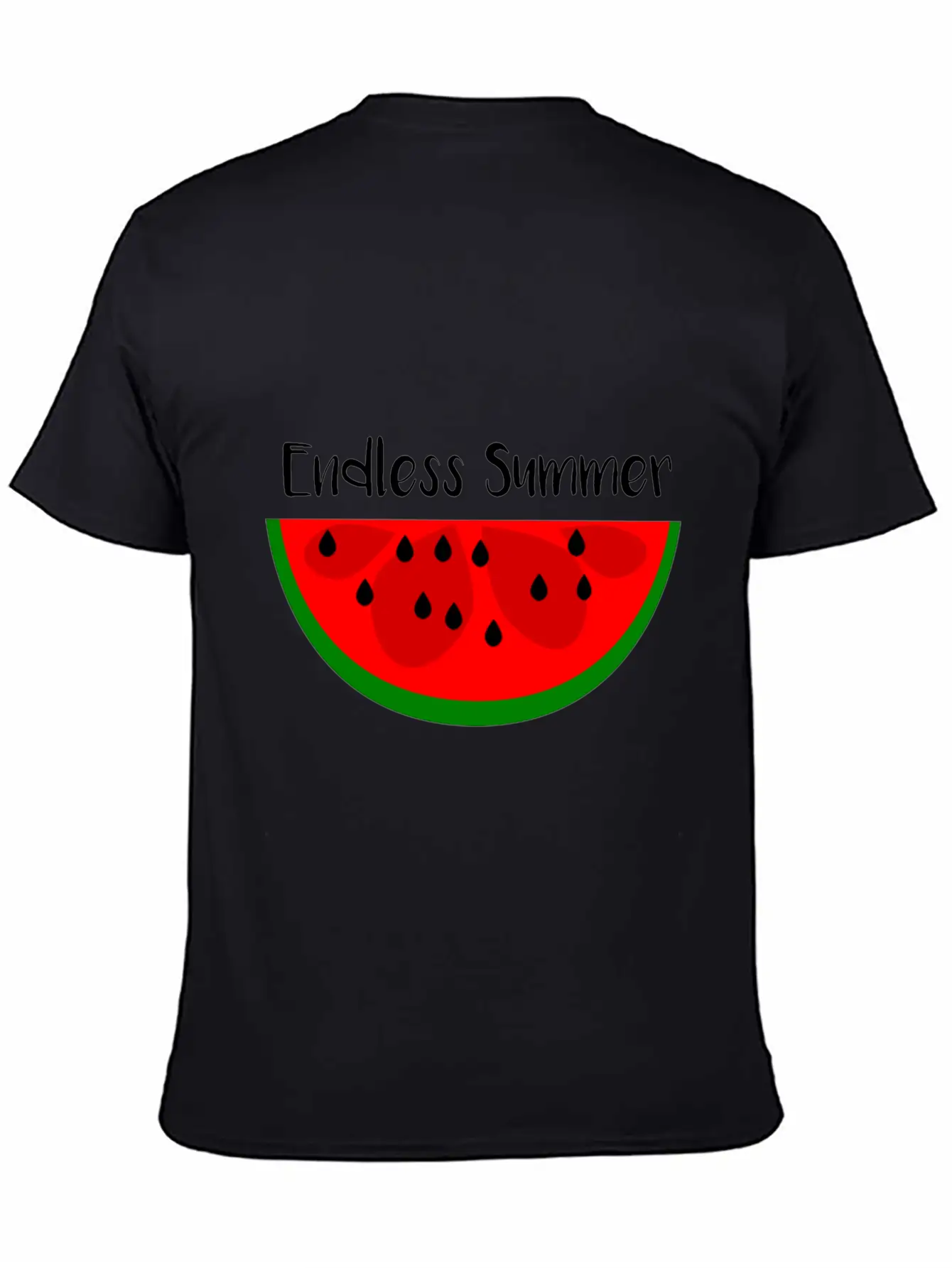 Summer Watermelon Endless Summer Unisex Short Sleeve Soft Cotton T-Shirt – Casual Everyday Wear