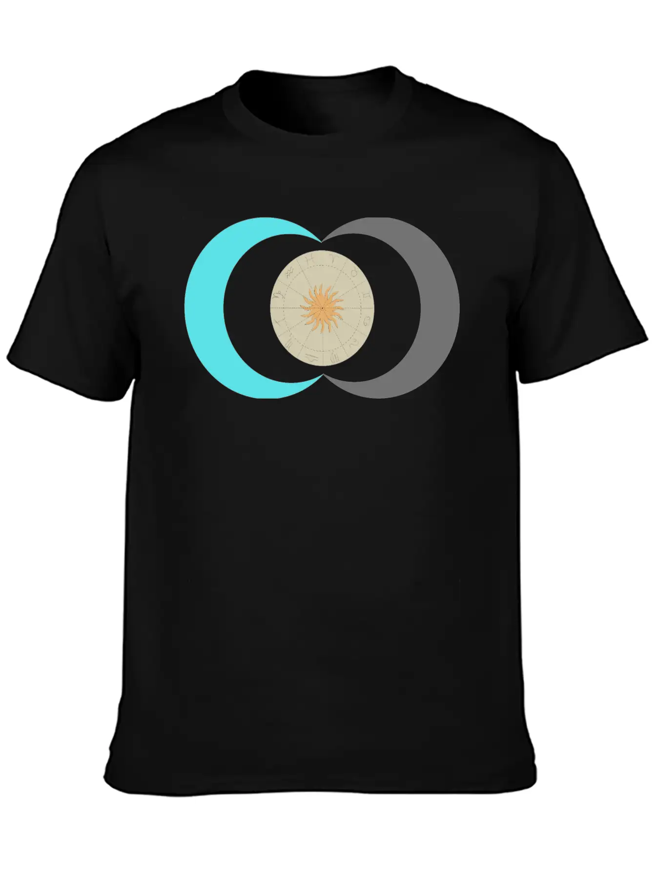 Sun And Moon Stylish Everyday T-Shirt – Unisex Basic Cotton Tee
