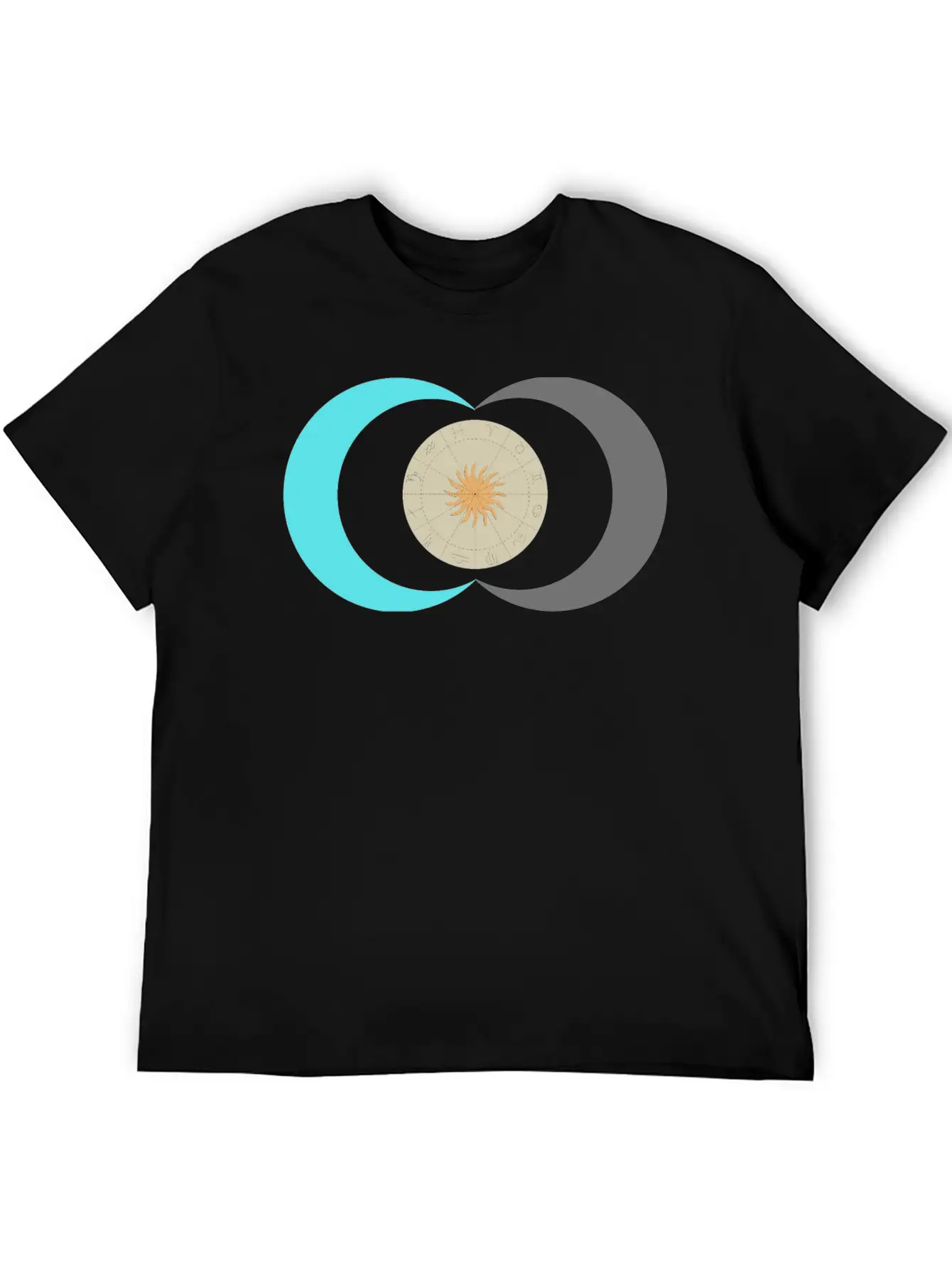Sun And Moon Stylish Everyday T-Shirt – Unisex Basic Cotton Tee