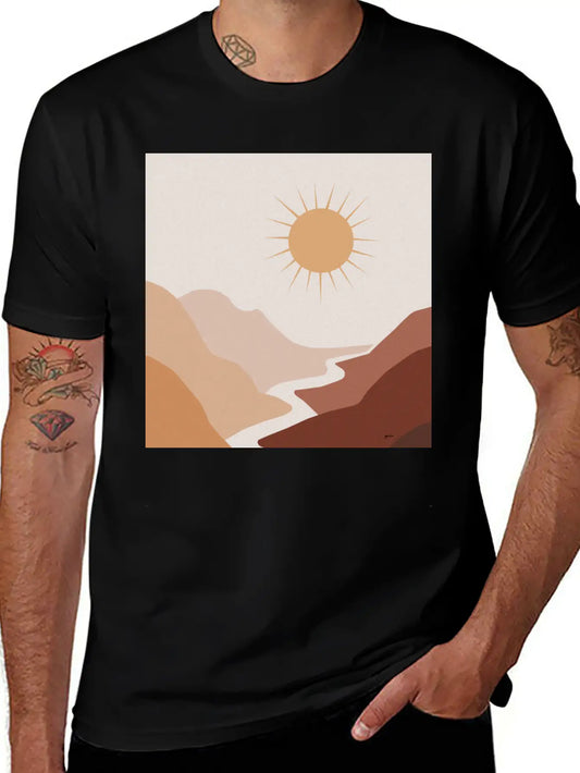 Sun Moon Boho Art 1 Unisex Short Sleeve Soft Cotton T-Shirt – Casual Everyday Wear