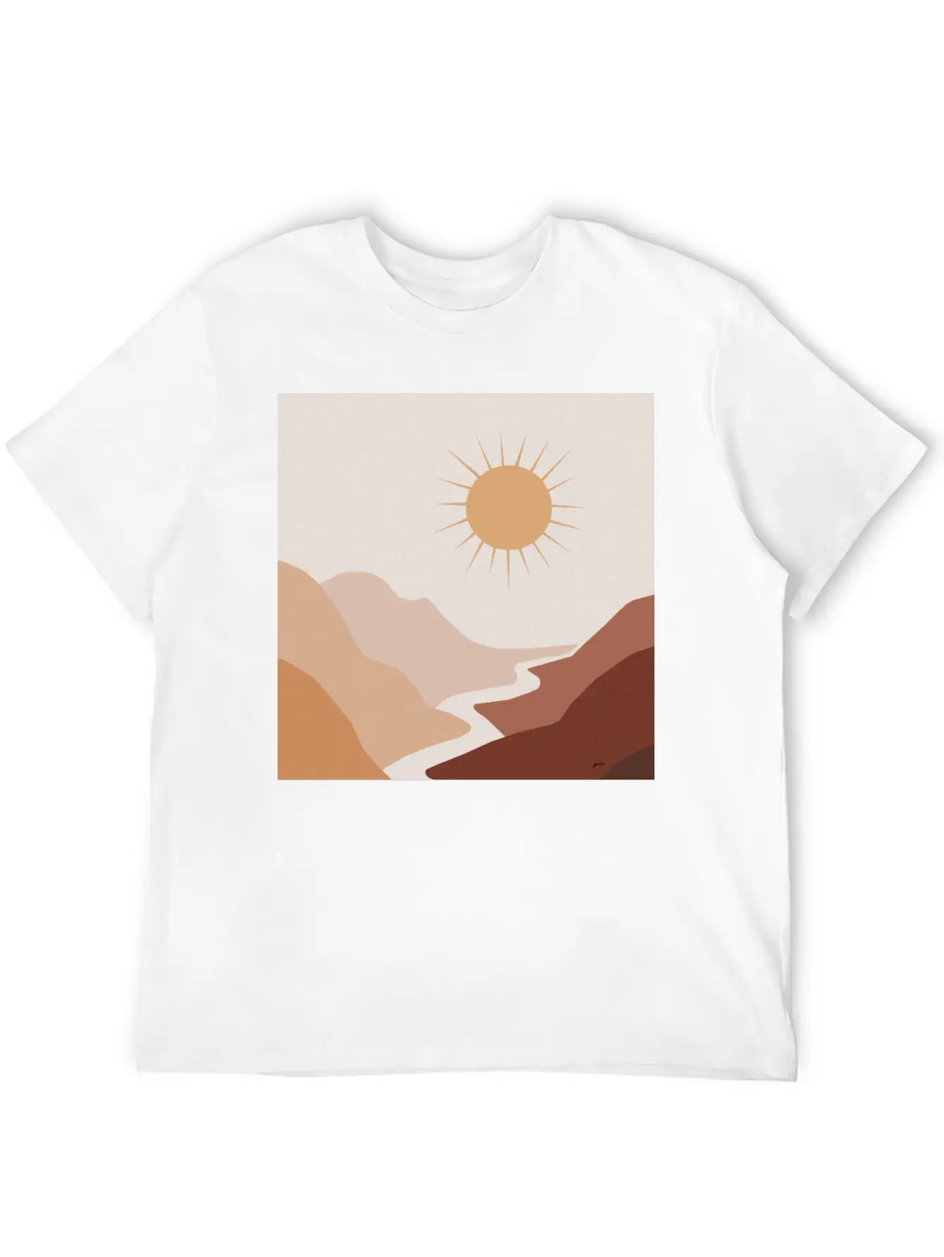 Sun Moon Boho Art 1 Unisex Short Sleeve Soft Cotton T-Shirt – Casual Everyday Wear