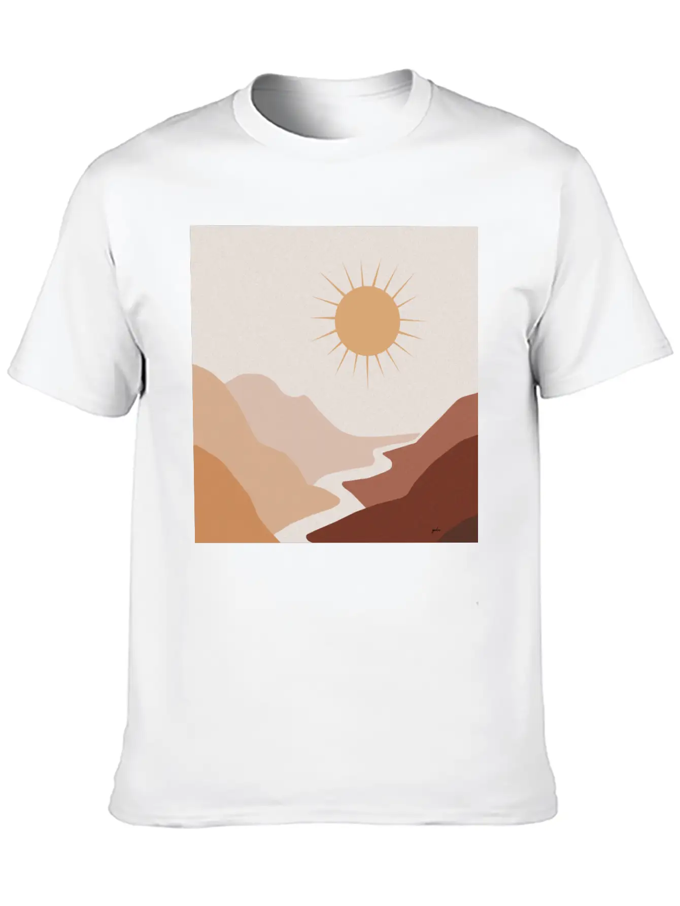 Sun Moon Boho Art 1 Unisex Short Sleeve Soft Cotton T-Shirt – Casual Everyday Wear