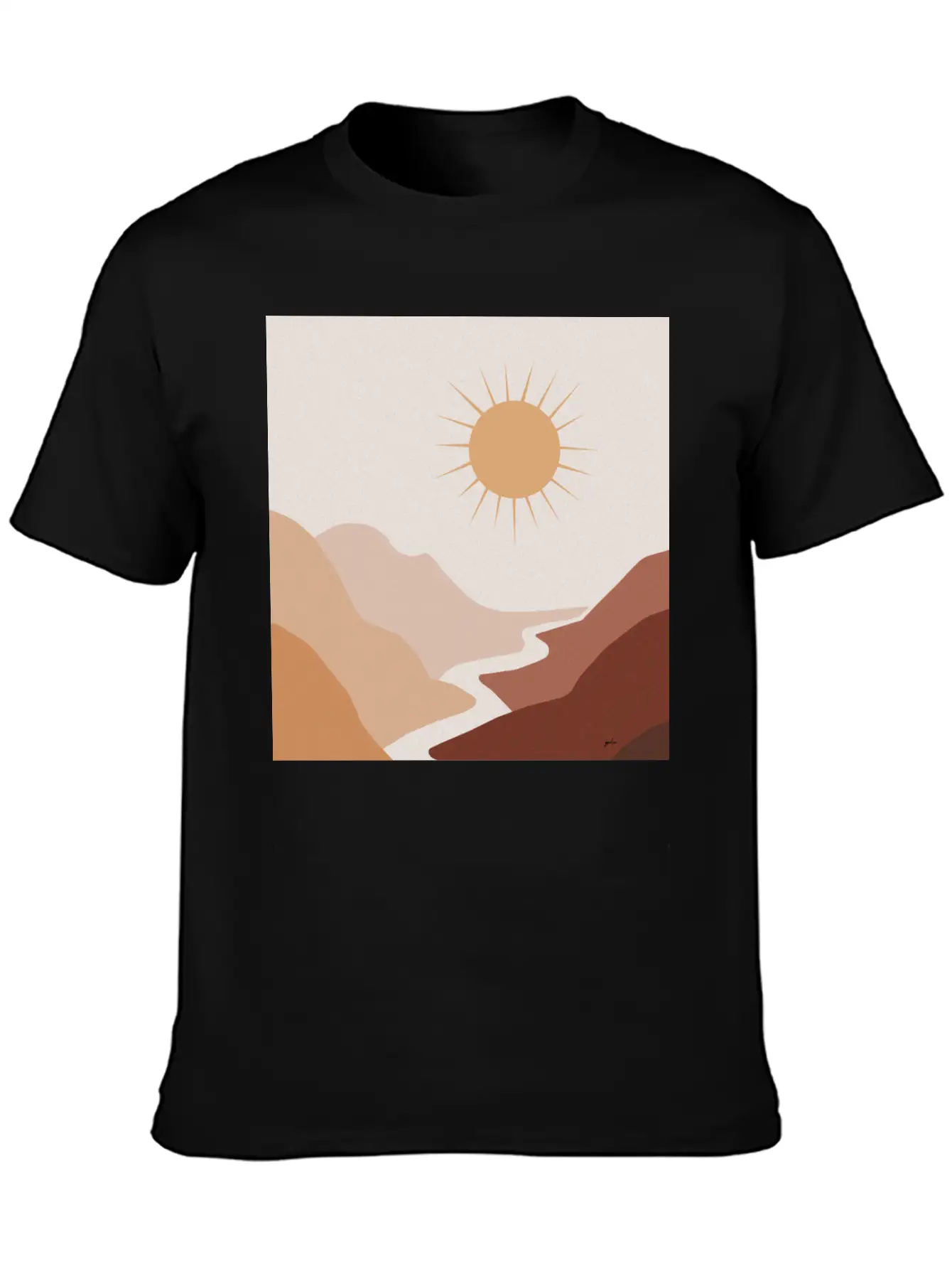 Sun Moon Boho Art 1 Unisex Short Sleeve Soft Cotton T-Shirt – Casual Everyday Wear