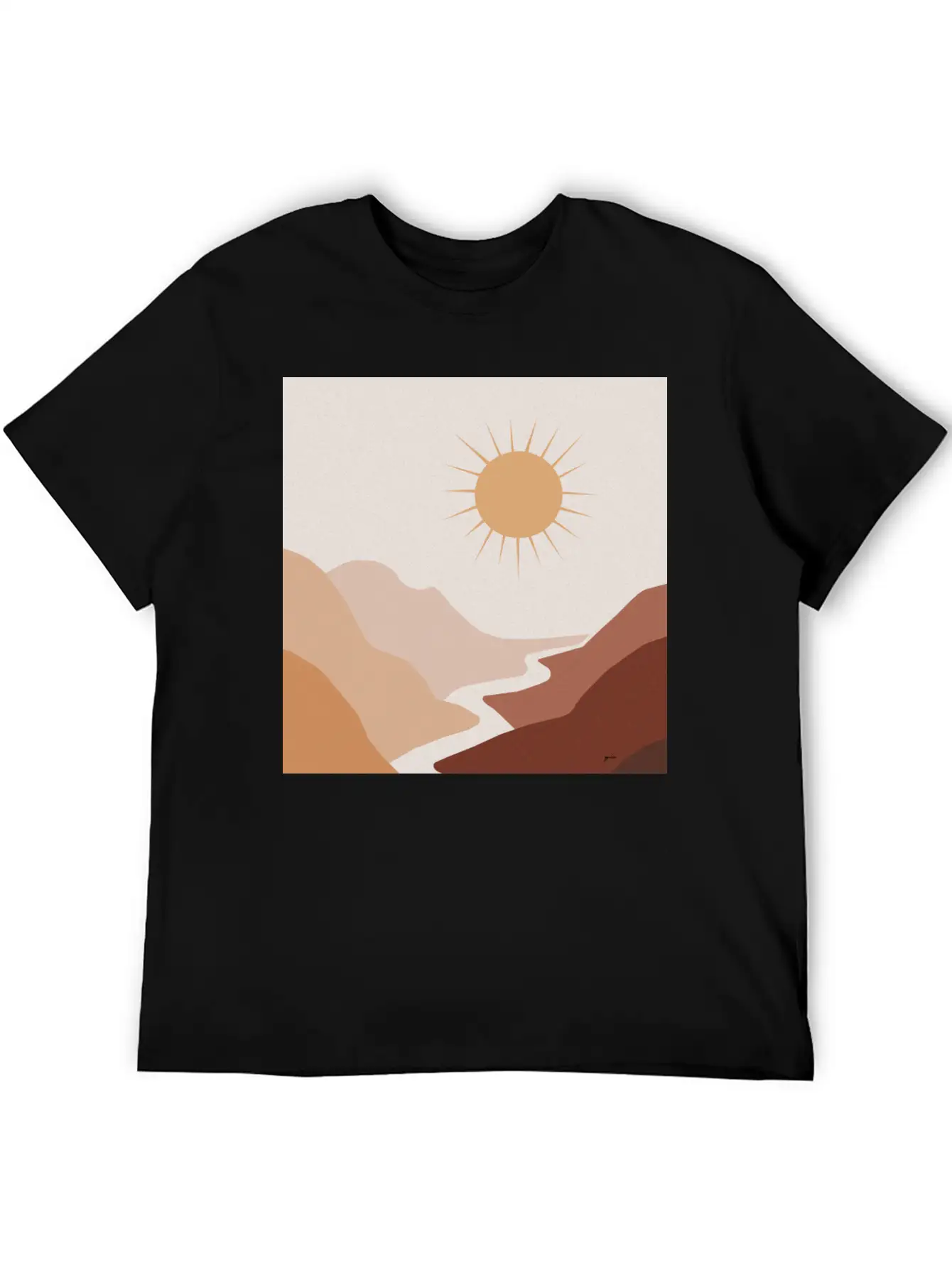Sun Moon Boho Art 1 Unisex Short Sleeve Soft Cotton T-Shirt – Casual Everyday Wear