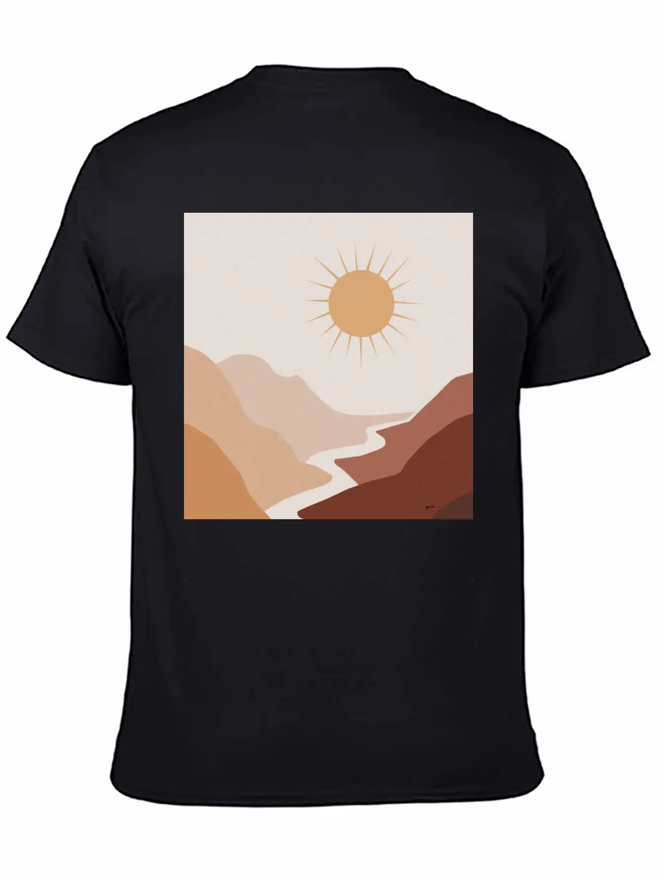 Sun Moon Boho Art 1 Unisex Short Sleeve Soft Cotton T-Shirt – Casual Everyday Wear