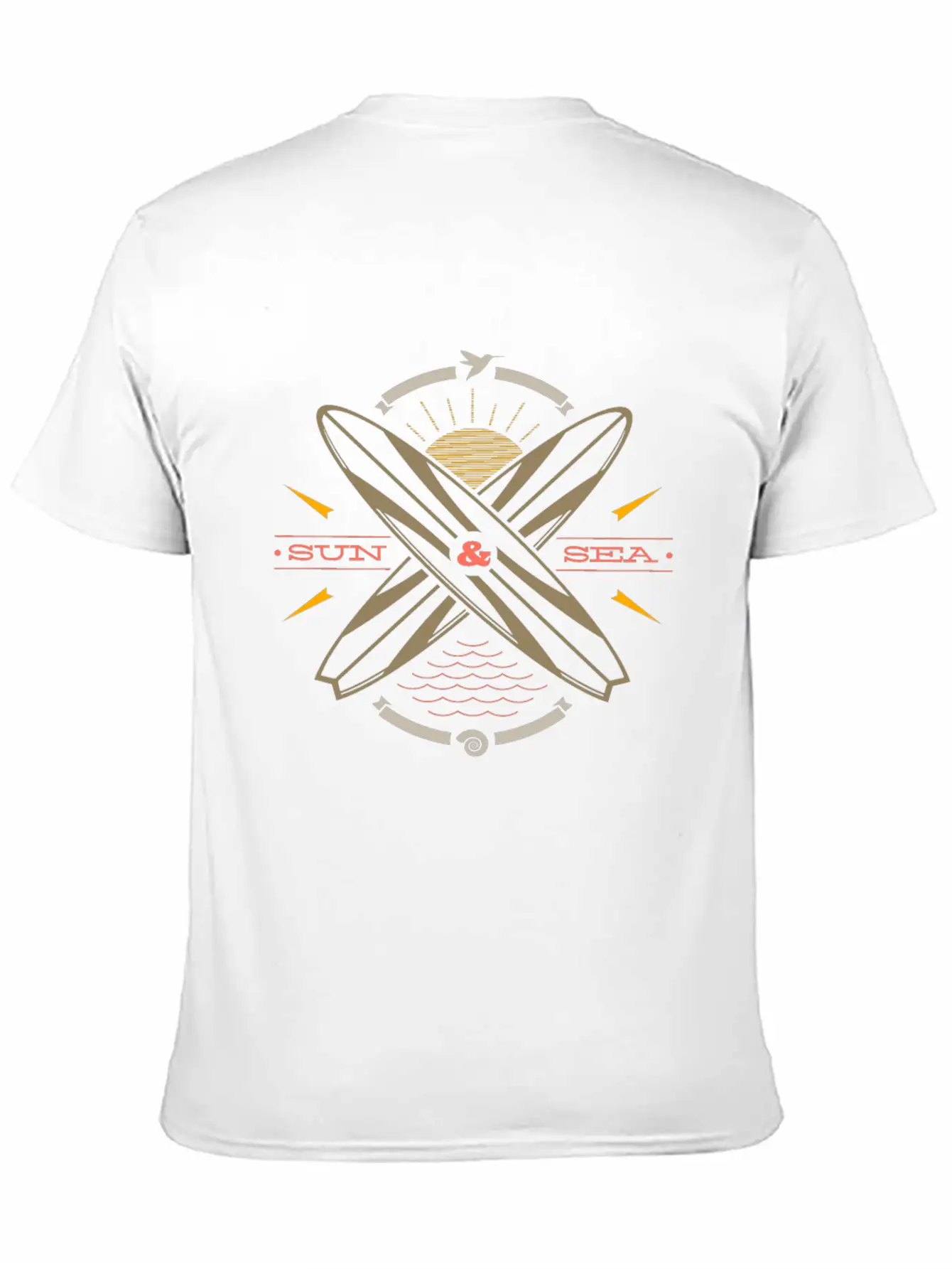 Sun Sea Comfortable Minimalist Graphic Tee – Summer Style Essential