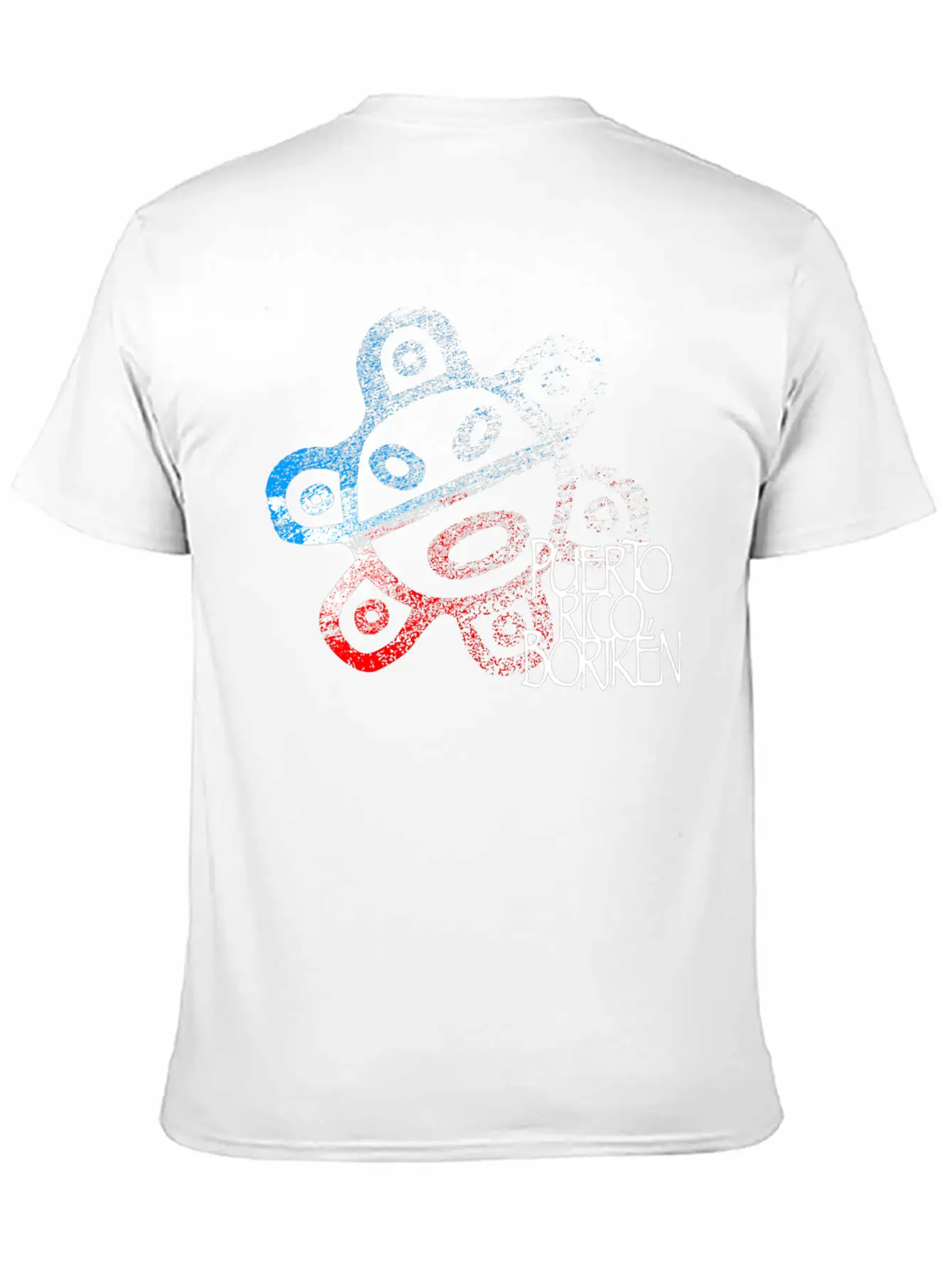 Sun Taino Puerto Rico Flag Colors Grunge Style Essential Unisex Summer Tee – Soft Cotton Casual Fit