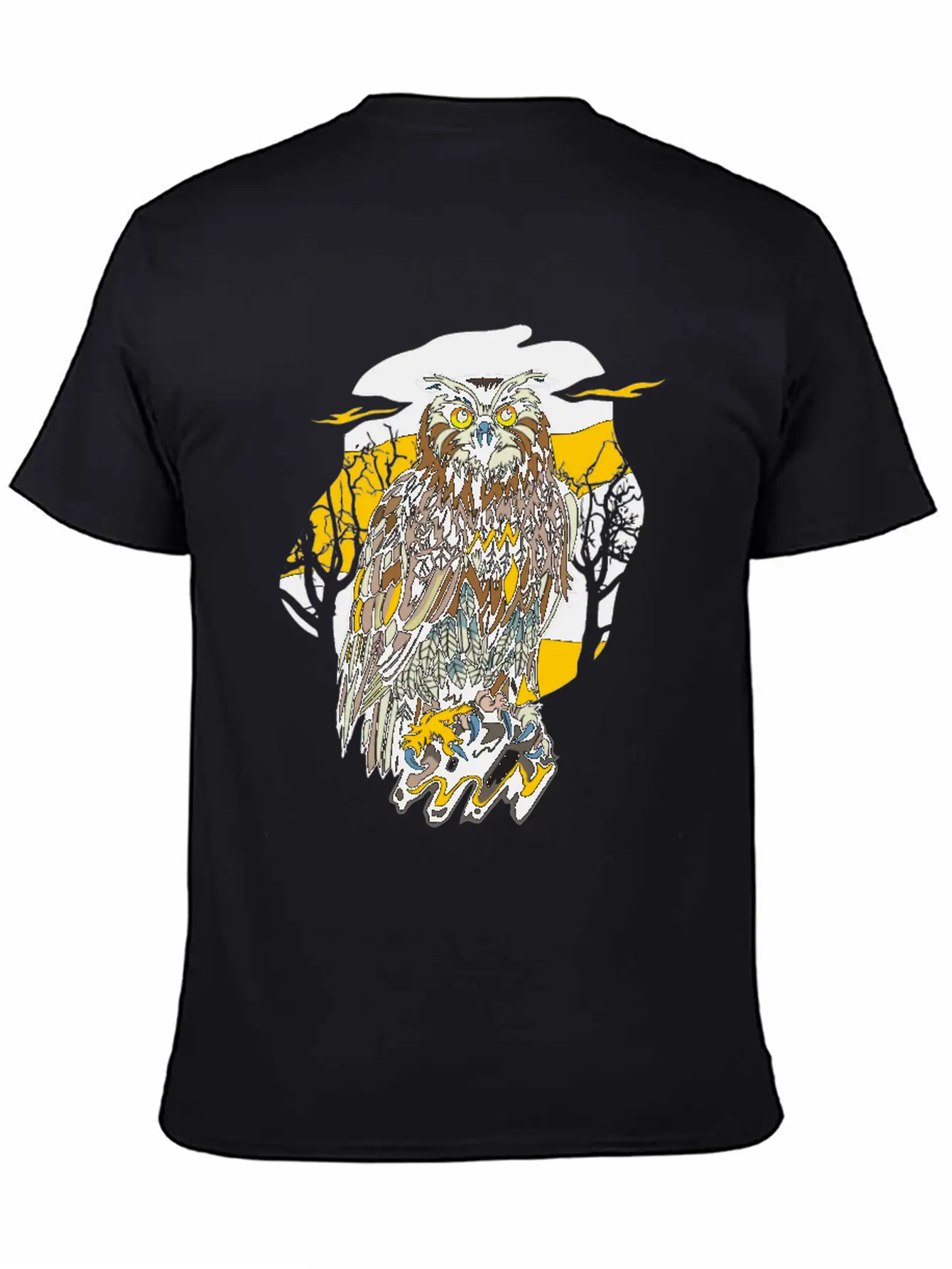 Sundown Owl Stylish Everyday T-Shirt – Unisex Basic Cotton Tee