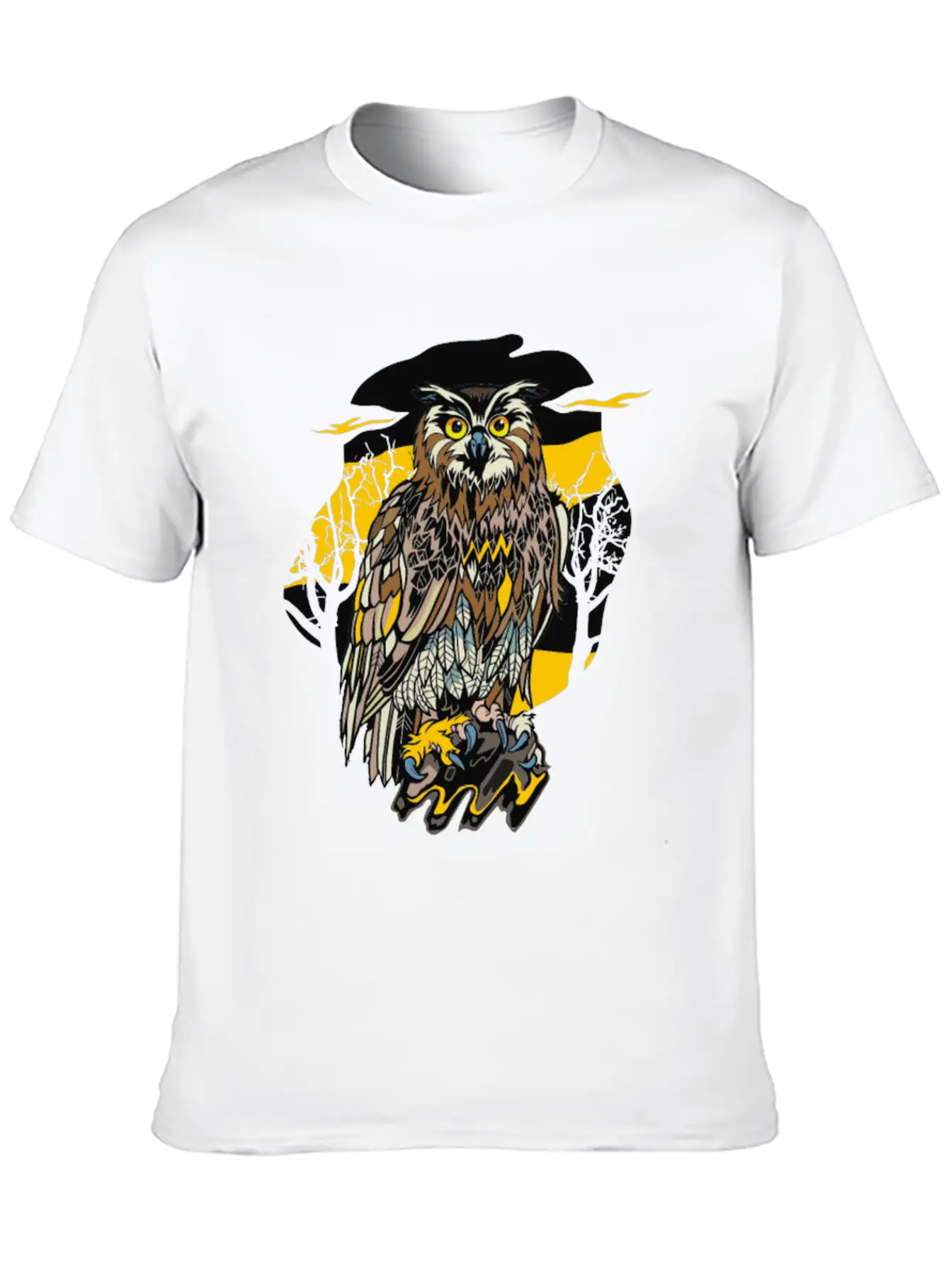 Sundown Owl Stylish Everyday T-Shirt – Unisex Basic Cotton Tee