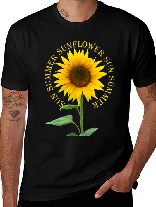 Sunflower Basic Graphic T-Shirt – Daily Comfort In Soft Cotton