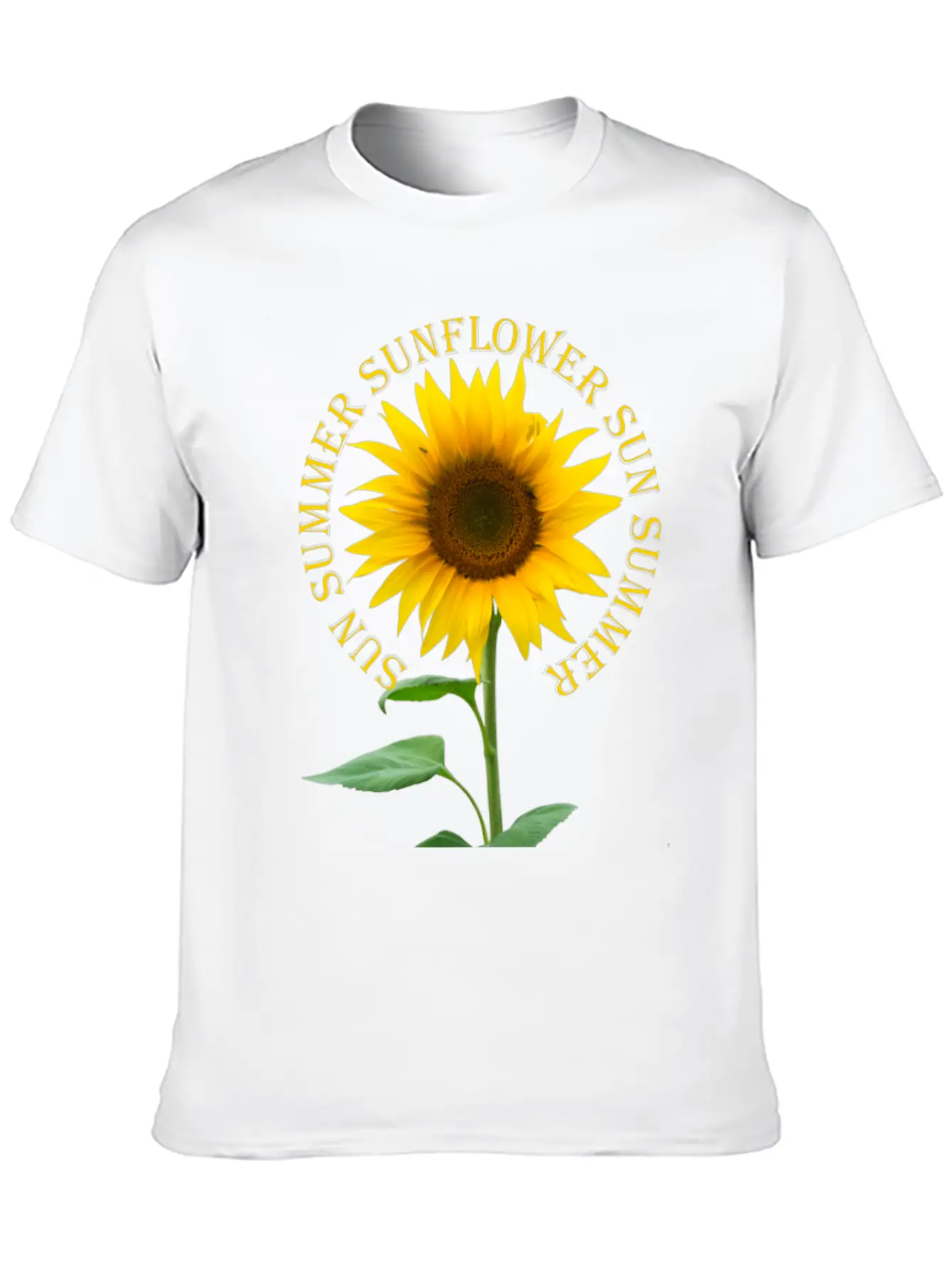 Sunflower Basic Graphic T-Shirt – Daily Comfort In Soft Cotton
