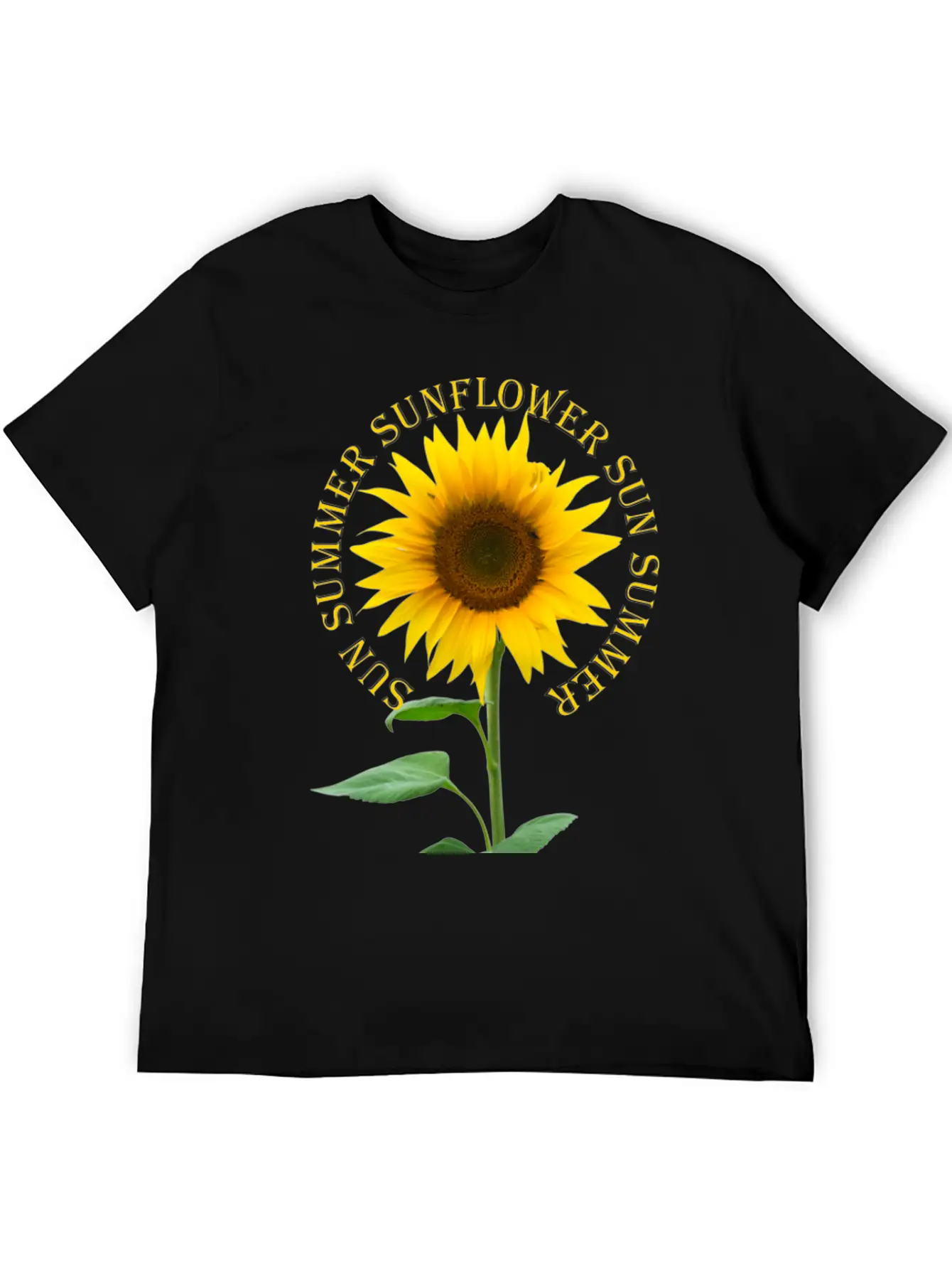 Sunflower Basic Graphic T-Shirt – Daily Comfort In Soft Cotton