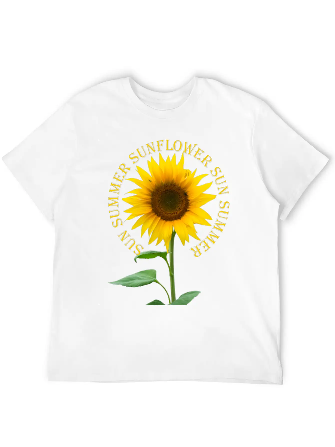 Sunflower Basic Graphic T-Shirt – Daily Comfort In Soft Cotton