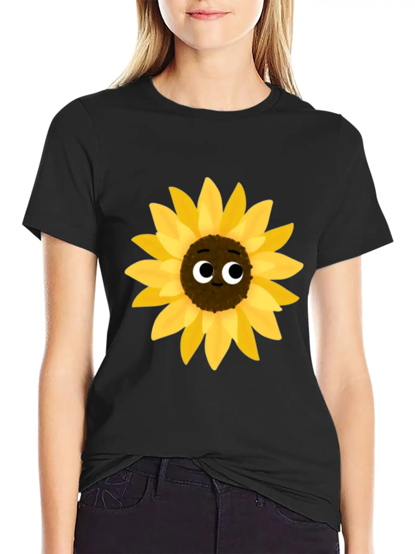 Sunflower Butterflies Dreams Monarchs Natural Comfortable Minimalist Graphic Tee – Summer Style Essential