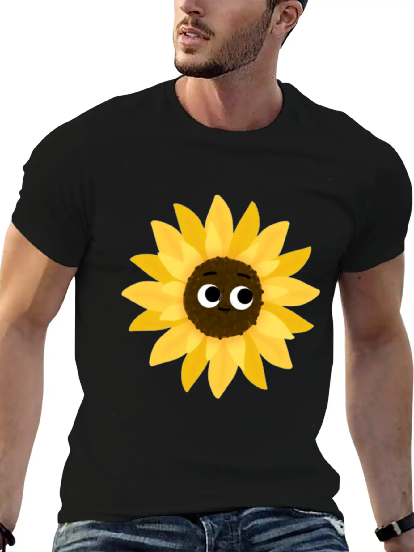 Sunflower Butterflies Dreams Monarchs Natural Comfortable Minimalist Graphic Tee – Summer Style Essential