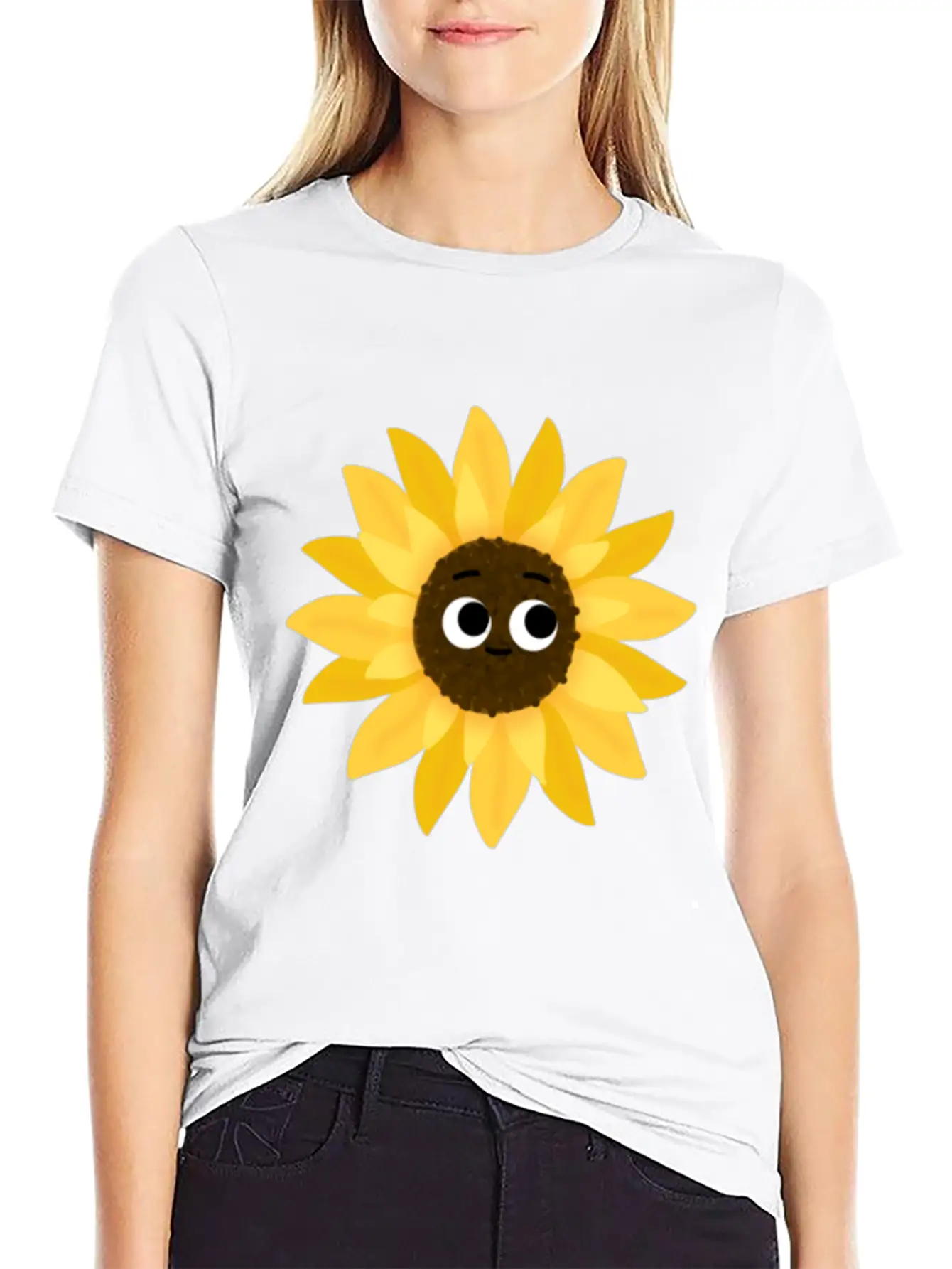 Sunflower Butterflies Dreams Monarchs Natural Comfortable Minimalist Graphic Tee – Summer Style Essential