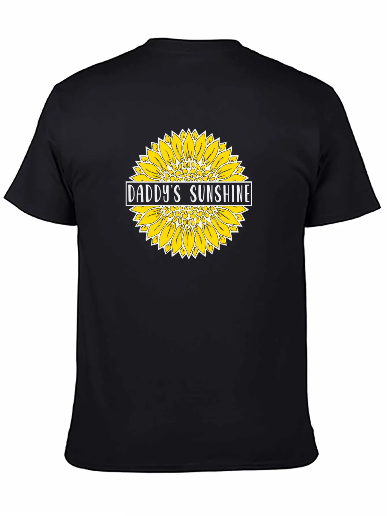 Sunflower Daddys Sunshine Unisex Short Sleeve Soft Cotton T-Shirt – Casual Everyday Wear
