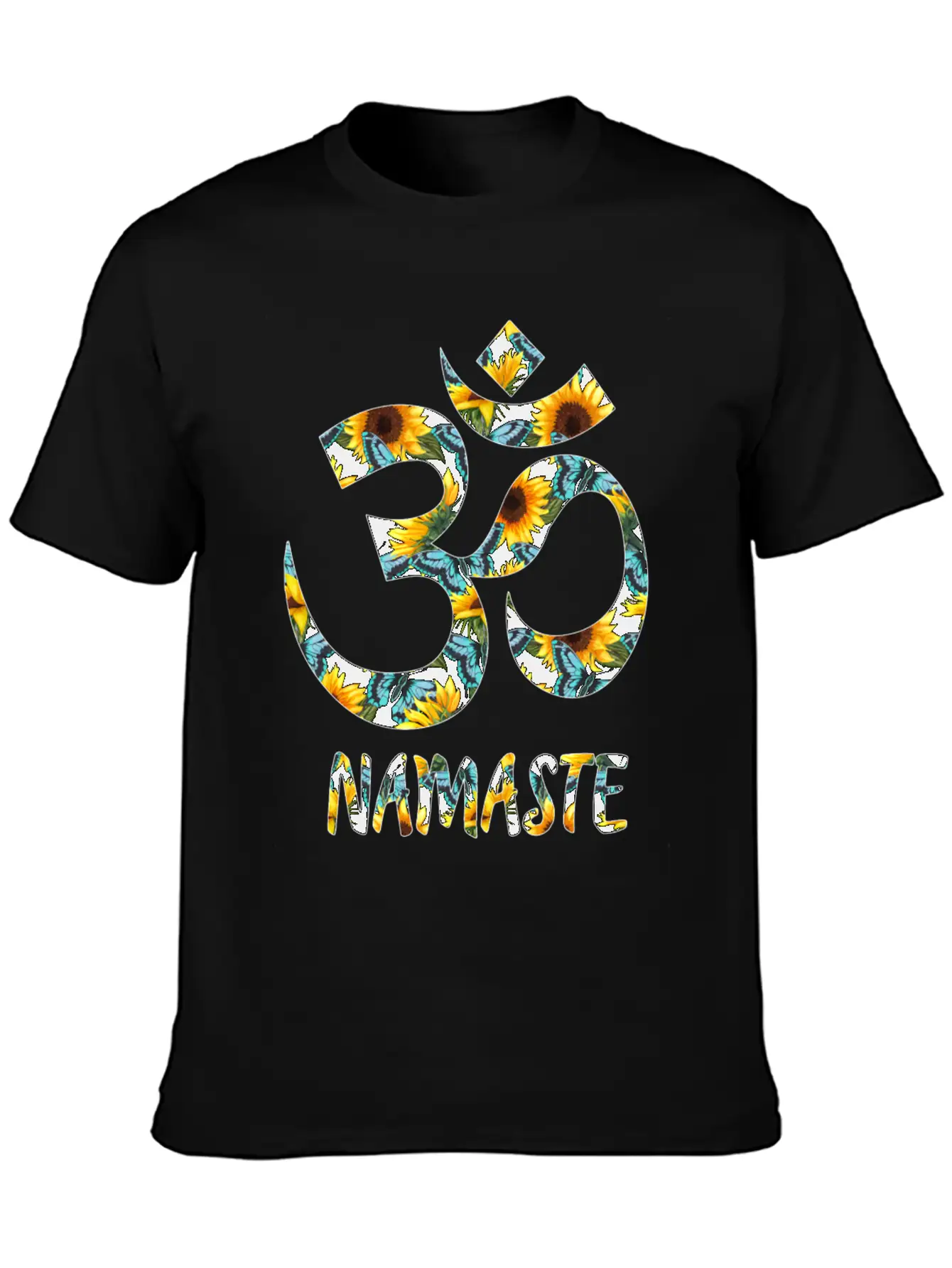 Sunflower Om Essential Unisex Summer Tee – Soft Cotton Casual Fit