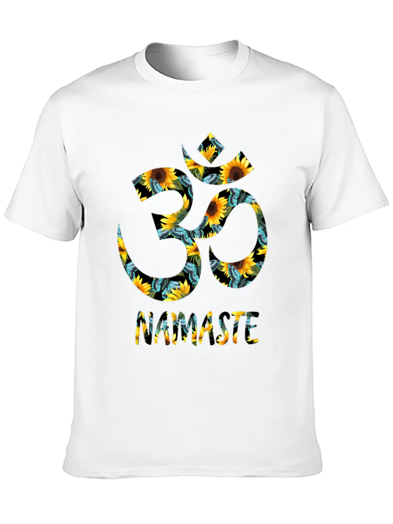 Sunflower Om Essential Unisex Summer Tee – Soft Cotton Casual Fit
