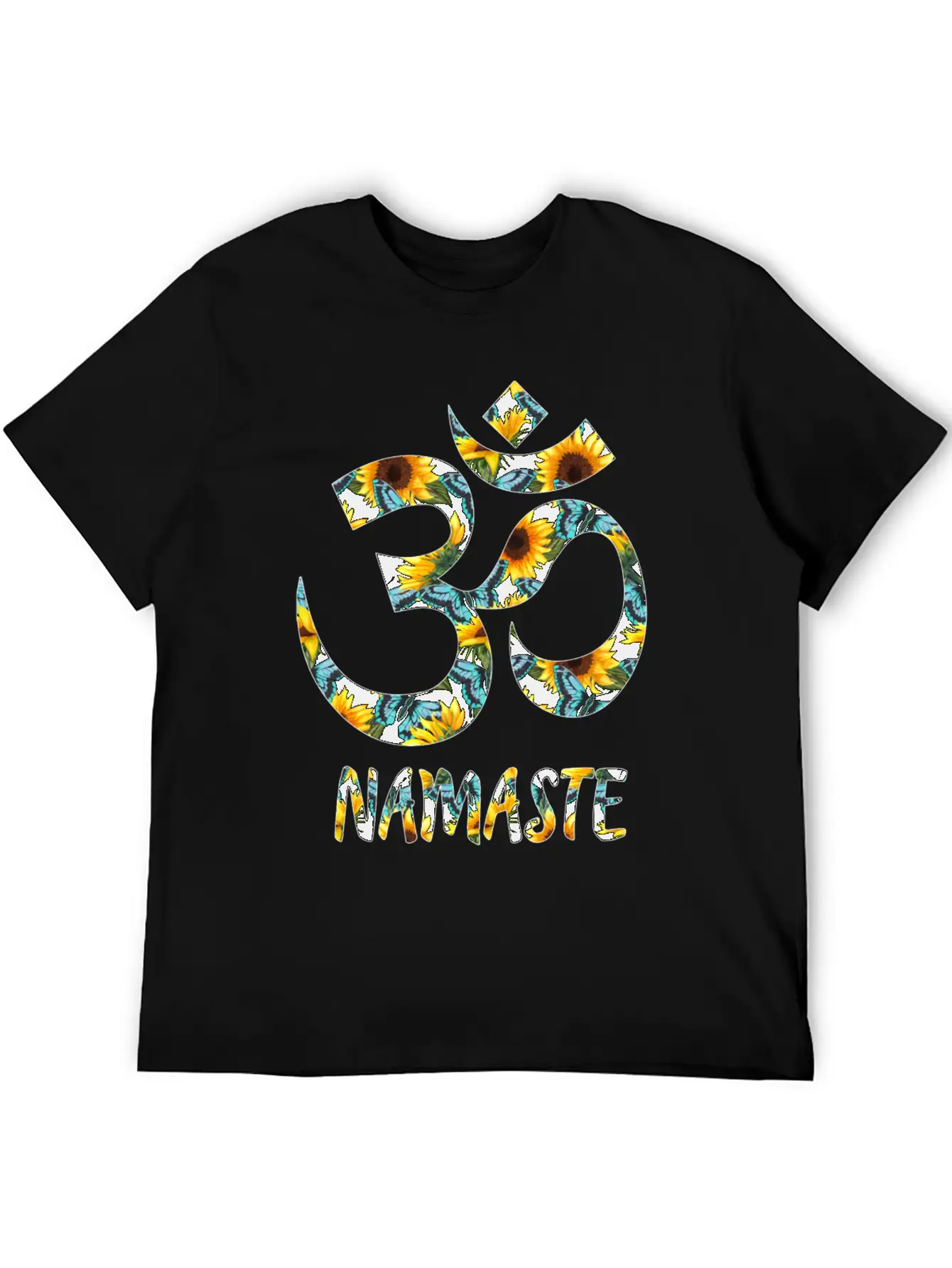 Sunflower Om Essential Unisex Summer Tee – Soft Cotton Casual Fit