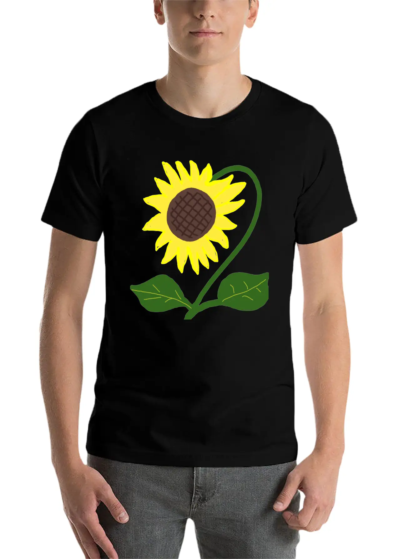 Sunflower Unisex Casual T-Shirt – Clean Design For Daily Comfort
