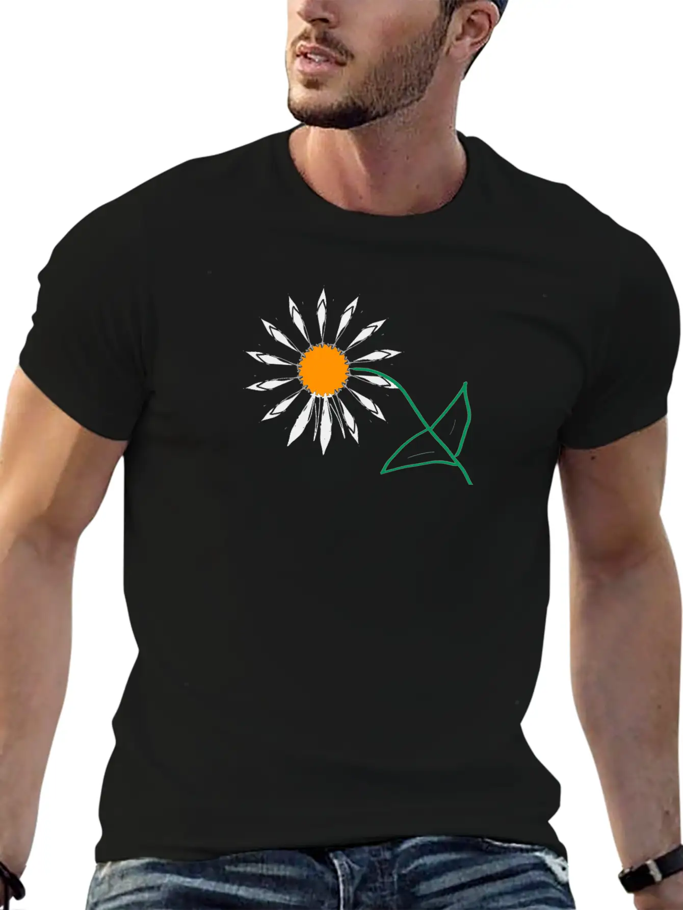 Sunflower Unisex Short Sleeve Soft Cotton T-Shirt – Casual Everyday Wear