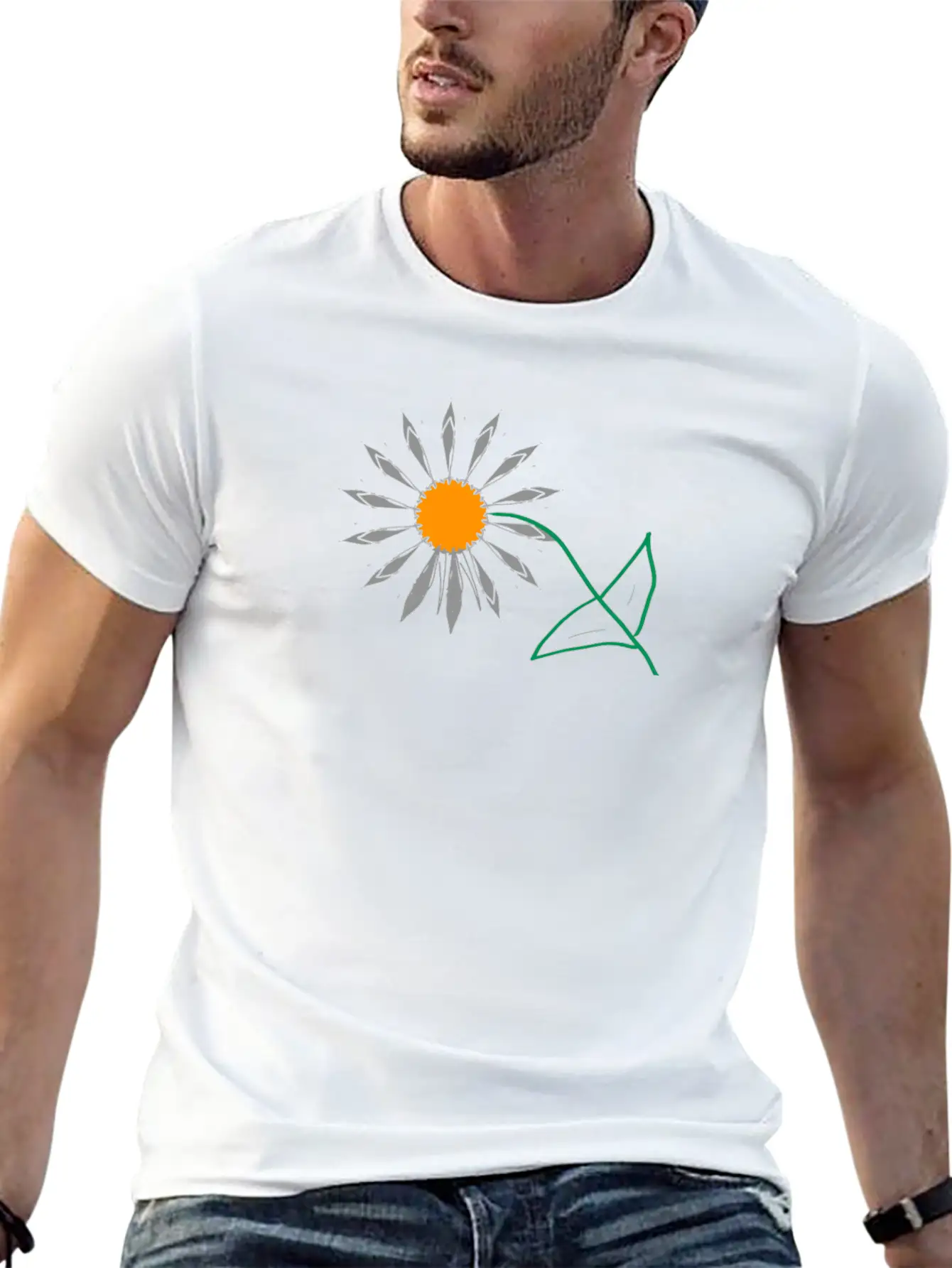 Sunflower Unisex Short Sleeve Soft Cotton T-Shirt – Casual Everyday Wear