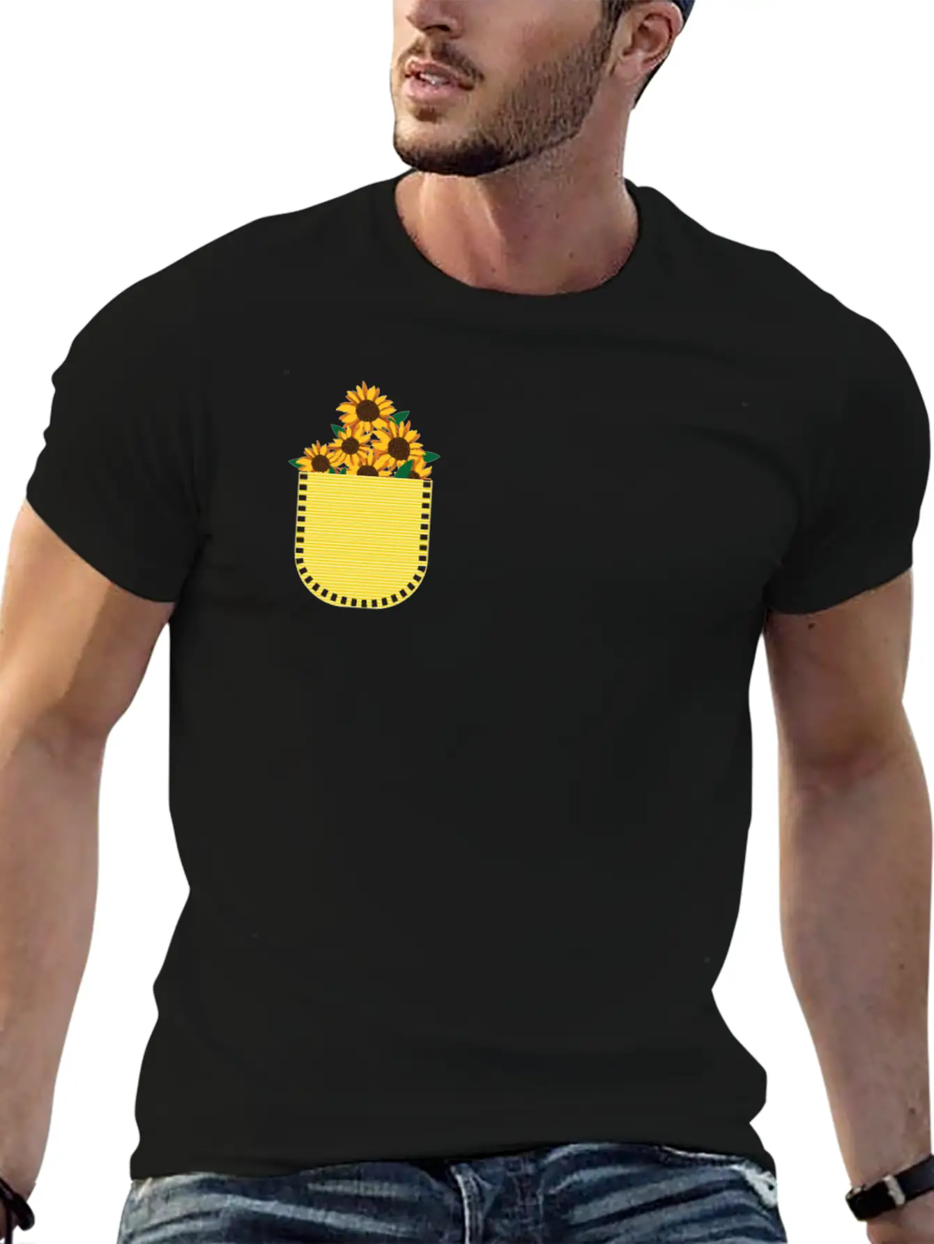 Sunflowers Says Its Always Sunny Unisex Short Sleeve Soft Cotton T-Shirt – Casual Everyday Wear