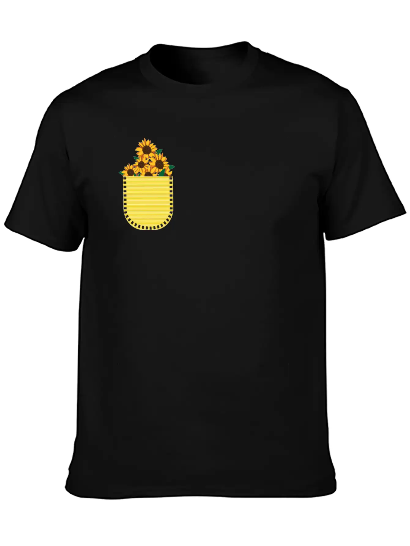 Sunflowers Says Its Always Sunny Unisex Short Sleeve Soft Cotton T-Shirt – Casual Everyday Wear