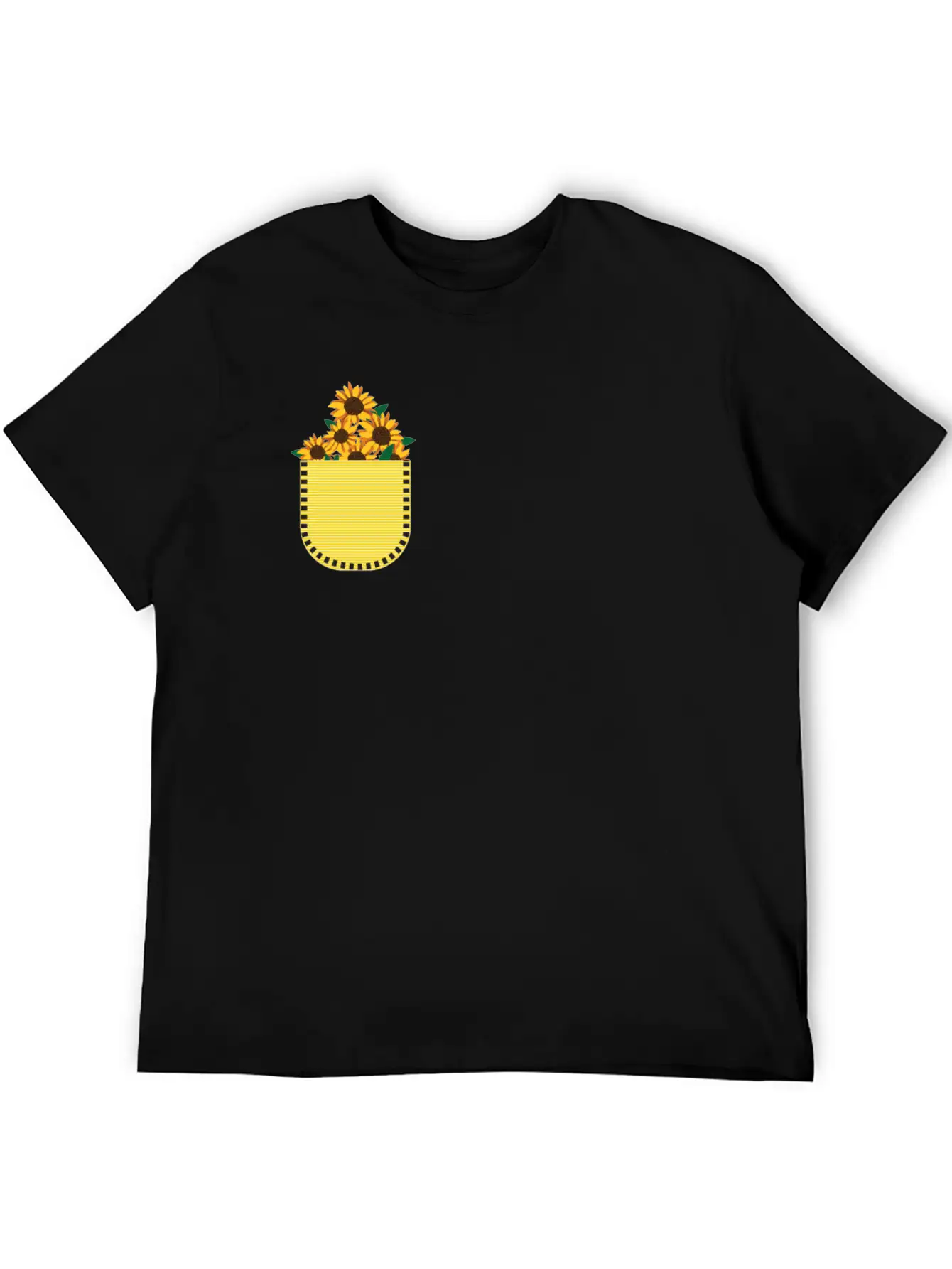 Sunflowers Says Its Always Sunny Unisex Short Sleeve Soft Cotton T-Shirt – Casual Everyday Wear