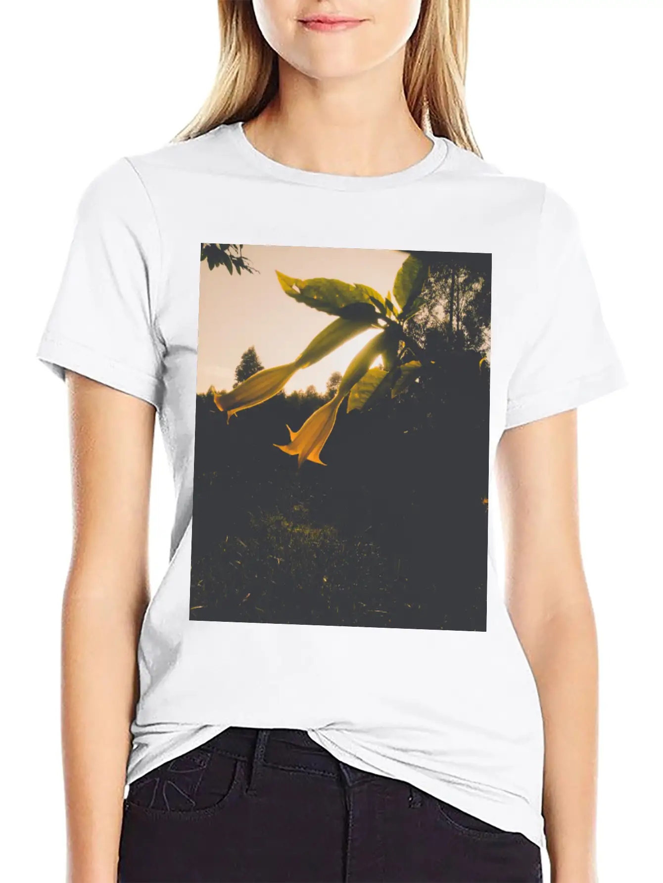 Sunrise Flower Stylish Everyday T-Shirt – Unisex Basic Cotton Tee