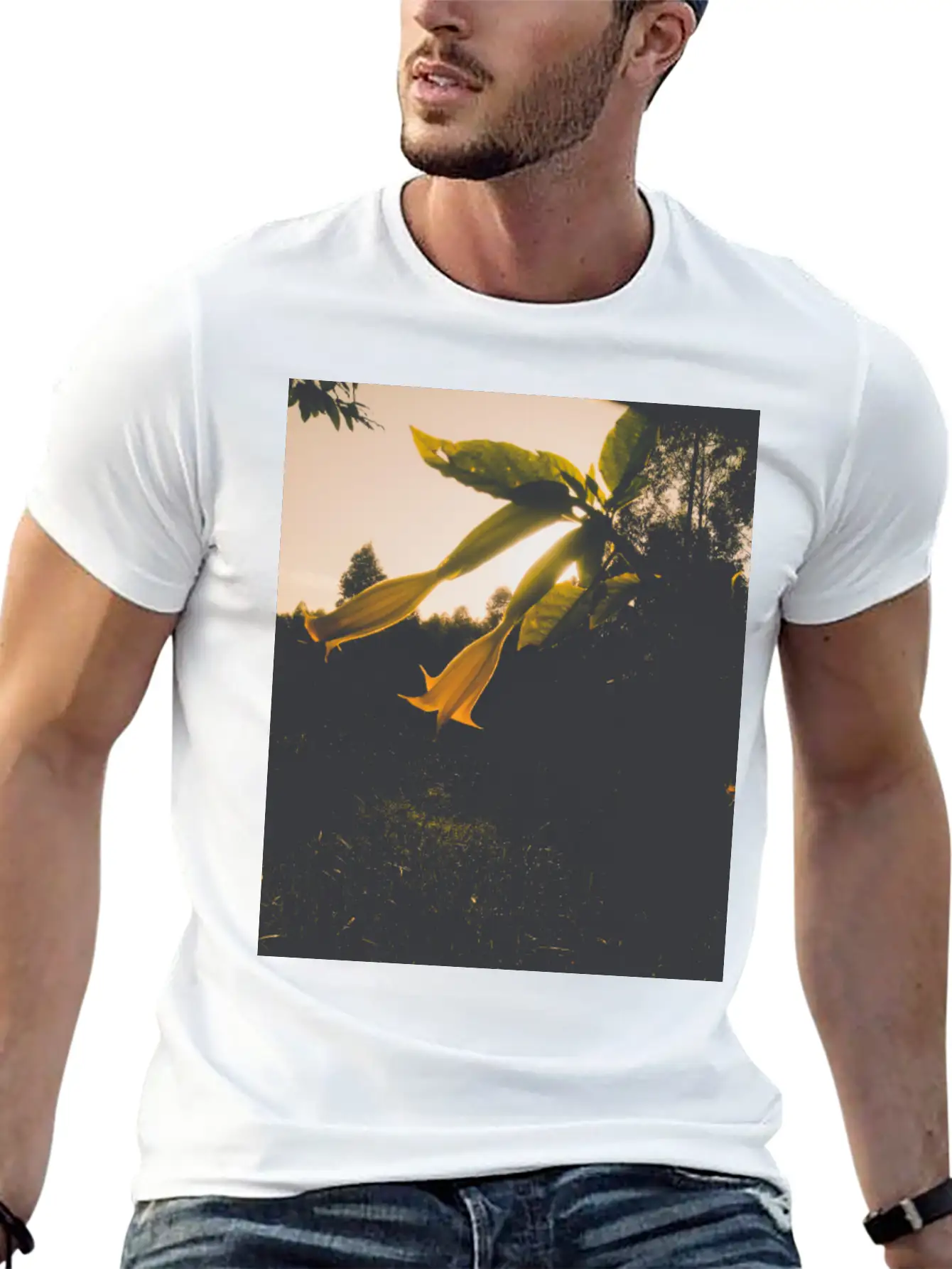 Sunrise Flower Stylish Everyday T-Shirt – Unisex Basic Cotton Tee