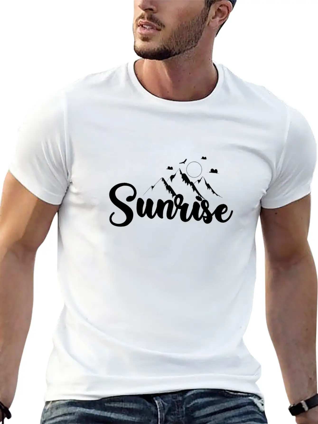 Sunrise In The Mountains Stylish Everyday T-Shirt – Unisex Basic Cotton Tee