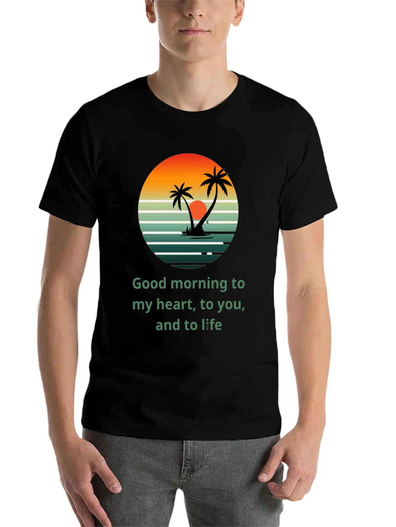 Sunrise Of Hope Unisex Short Sleeve Soft Cotton T-Shirt – Casual Everyday Wear
