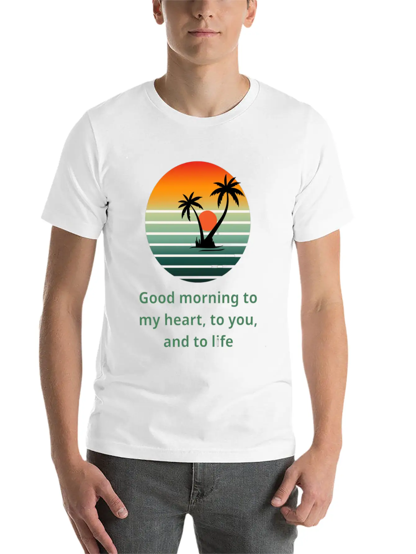Sunrise Of Hope Unisex Short Sleeve Soft Cotton T-Shirt – Casual Everyday Wear