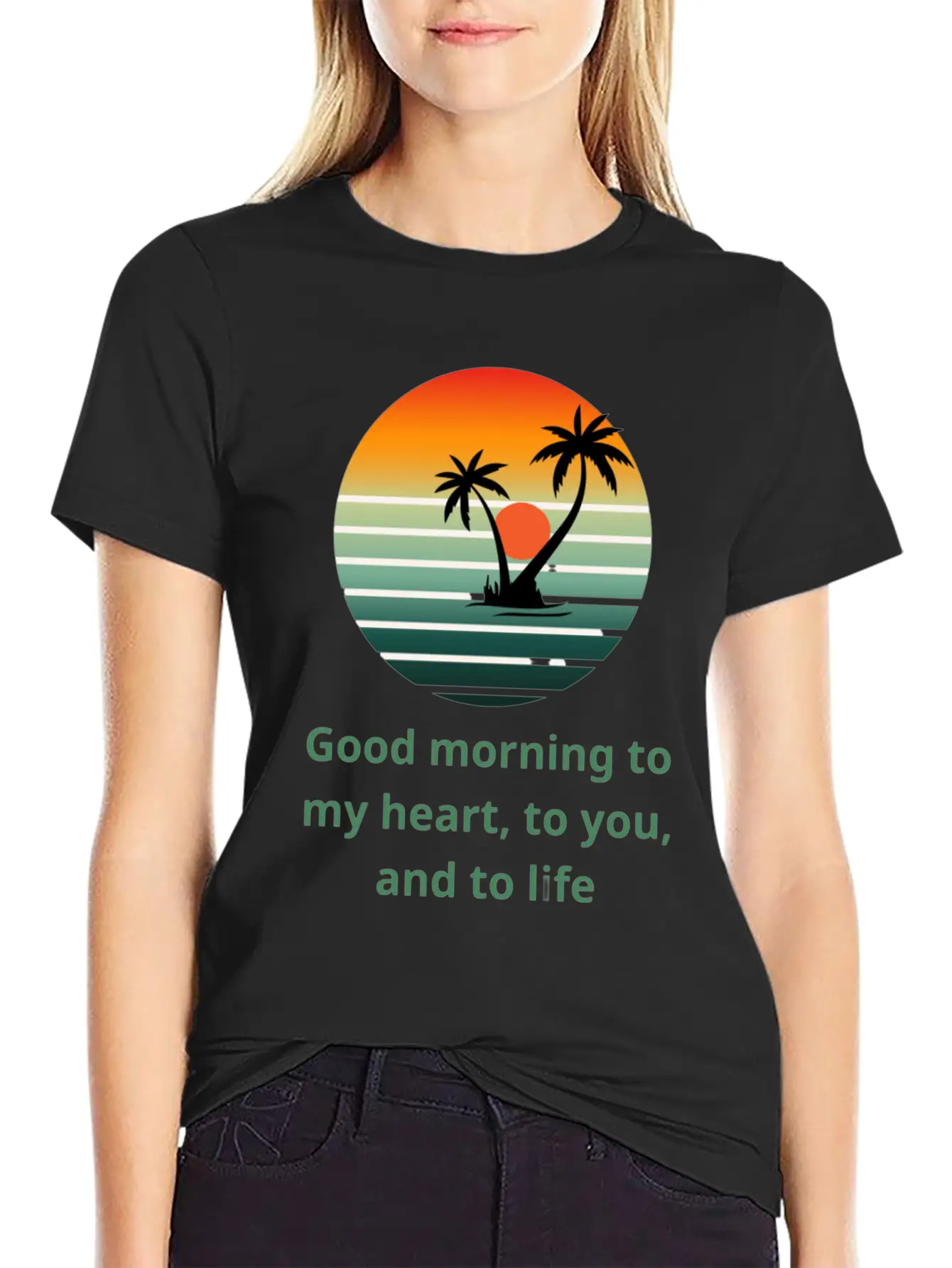 Sunrise Of Hope Unisex Short Sleeve Soft Cotton T-Shirt – Casual Everyday Wear