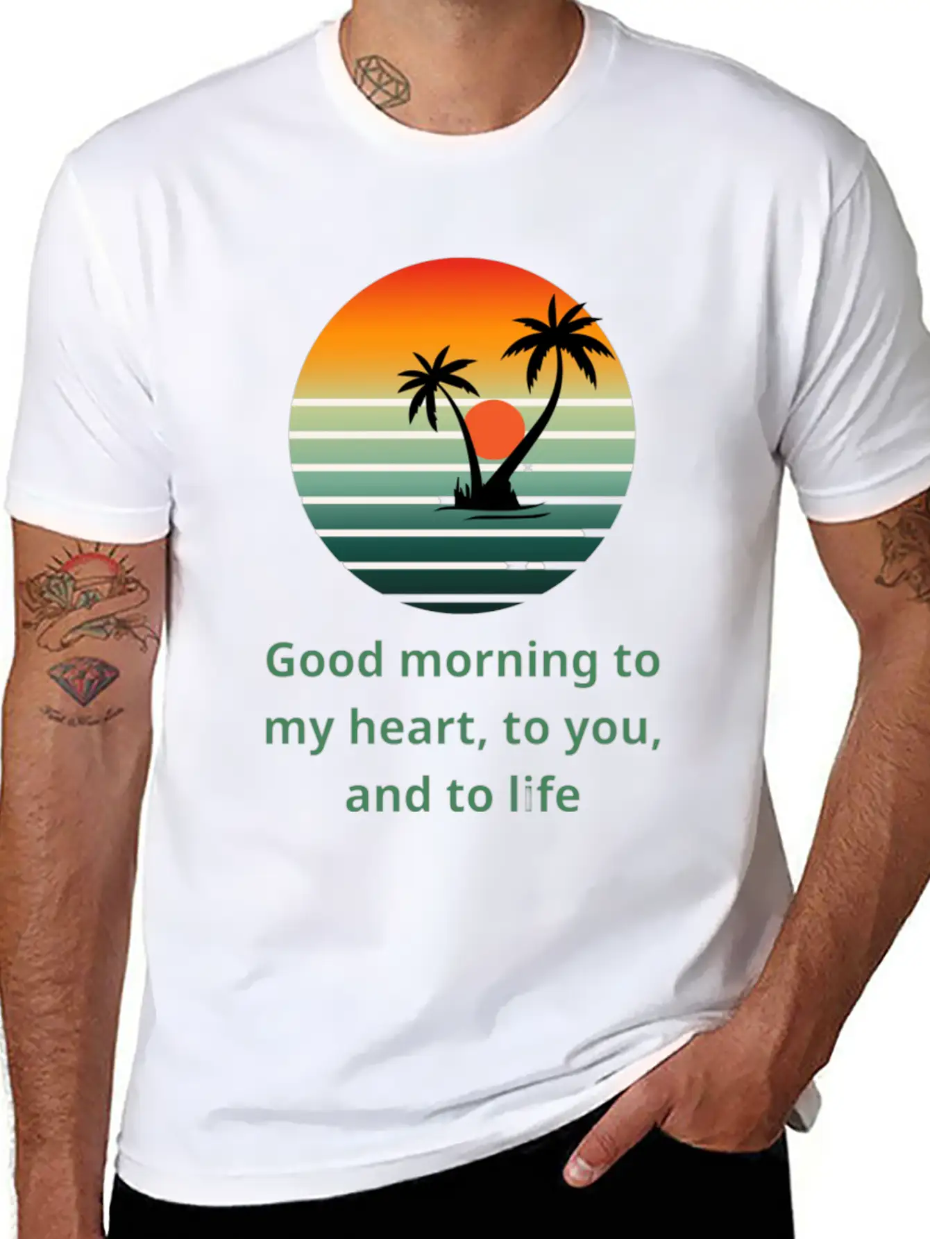 Sunrise Of Hope Unisex Short Sleeve Soft Cotton T-Shirt – Casual Everyday Wear