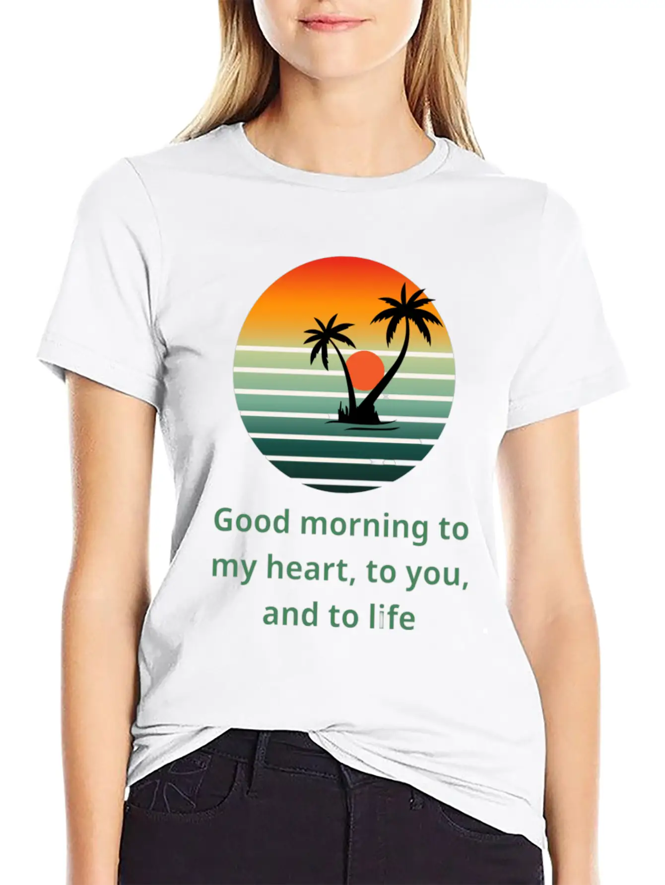 Sunrise Of Hope Unisex Short Sleeve Soft Cotton T-Shirt – Casual Everyday Wear