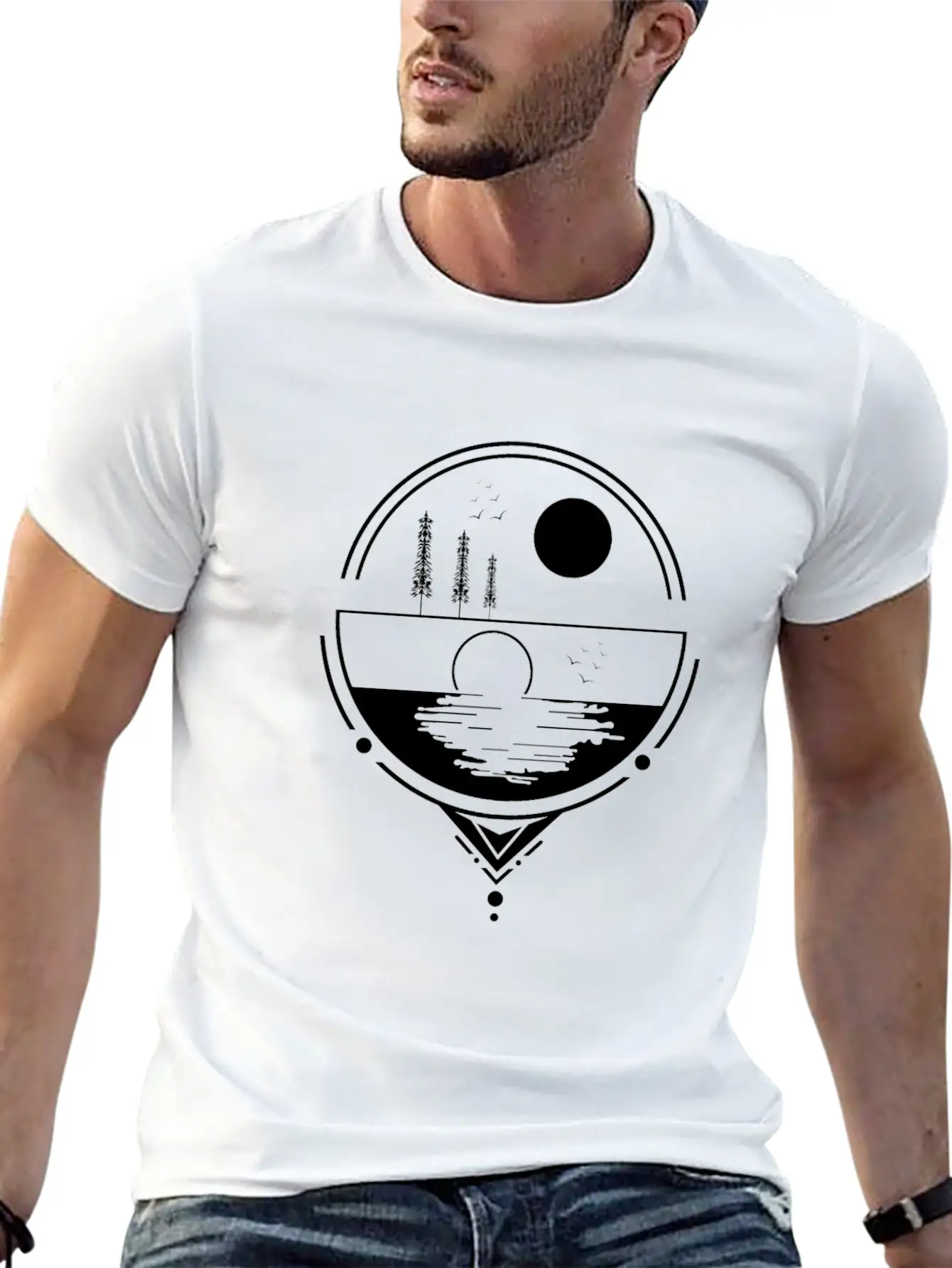 Sunrise SunsetSunset Design Stylish Everyday T-Shirt – Unisex Basic Cotton Tee