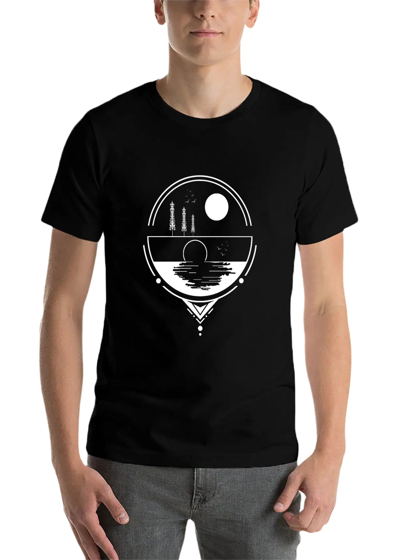 Sunrise SunsetSunset Design Stylish Everyday T-Shirt – Unisex Basic Cotton Tee