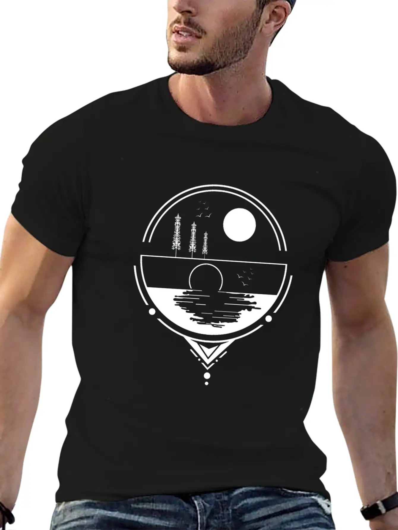 Sunrise SunsetSunset Design Stylish Everyday T-Shirt – Unisex Basic Cotton Tee