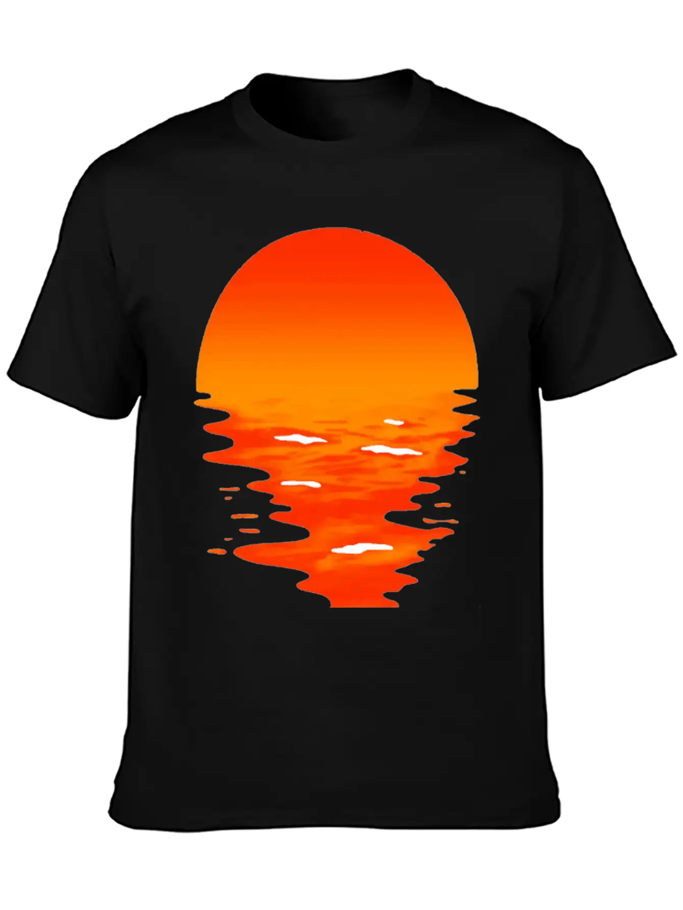 Sunset Basic Graphic T-Shirt – Daily Comfort In Soft Cotton