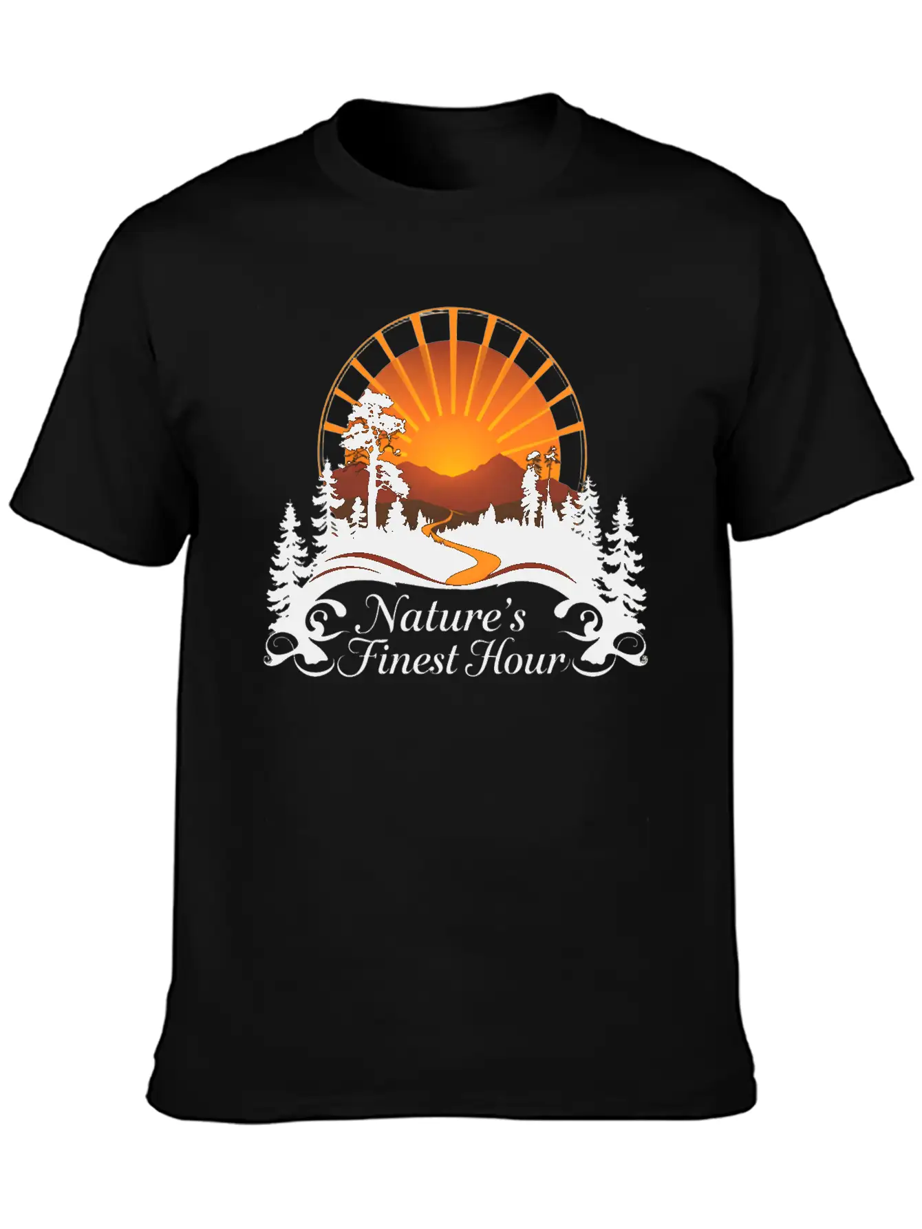 Sunset Over National Park Stylish Everyday T-Shirt – Unisex Basic Cotton Tee