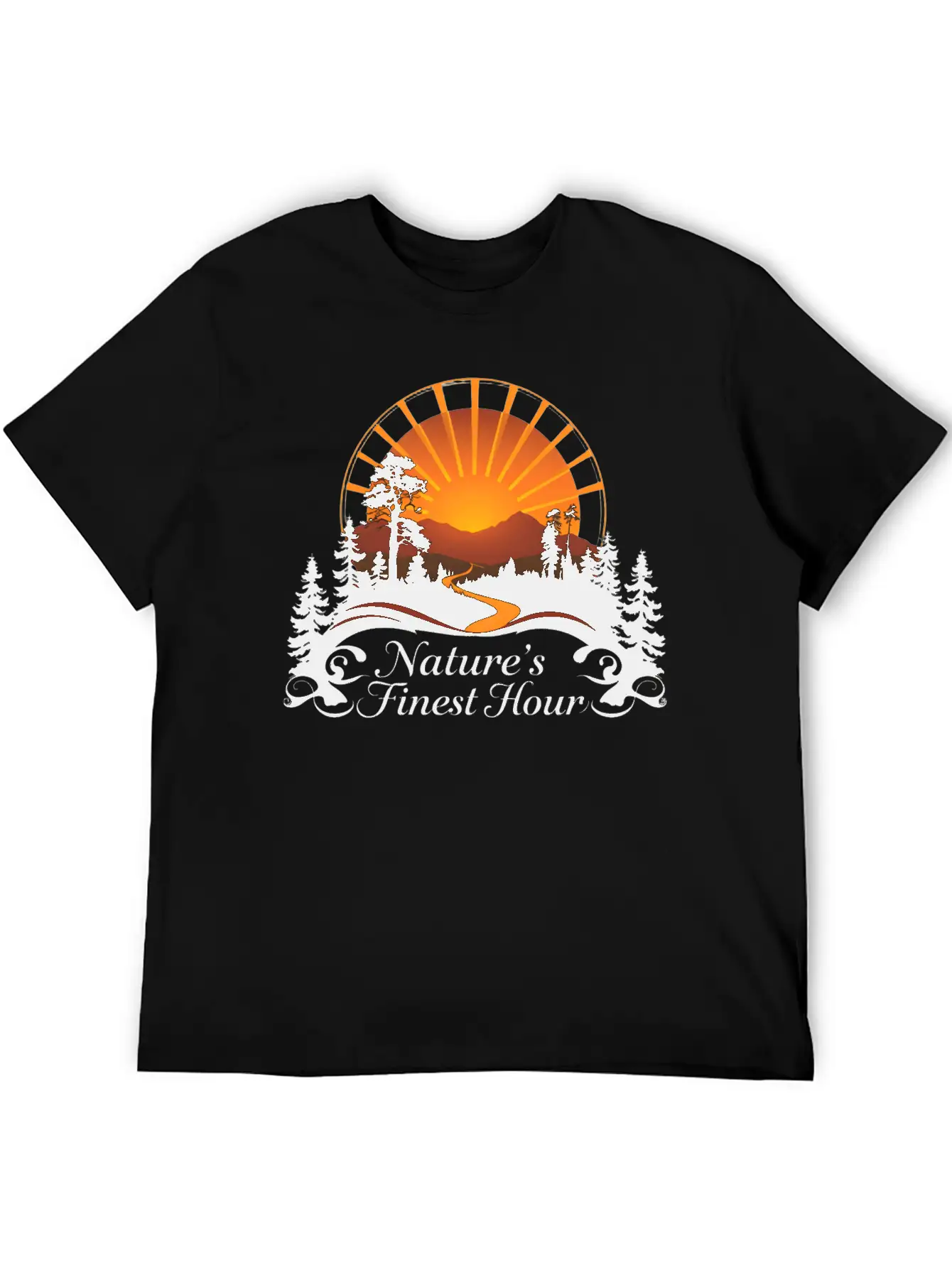 Sunset Over National Park Stylish Everyday T-Shirt – Unisex Basic Cotton Tee