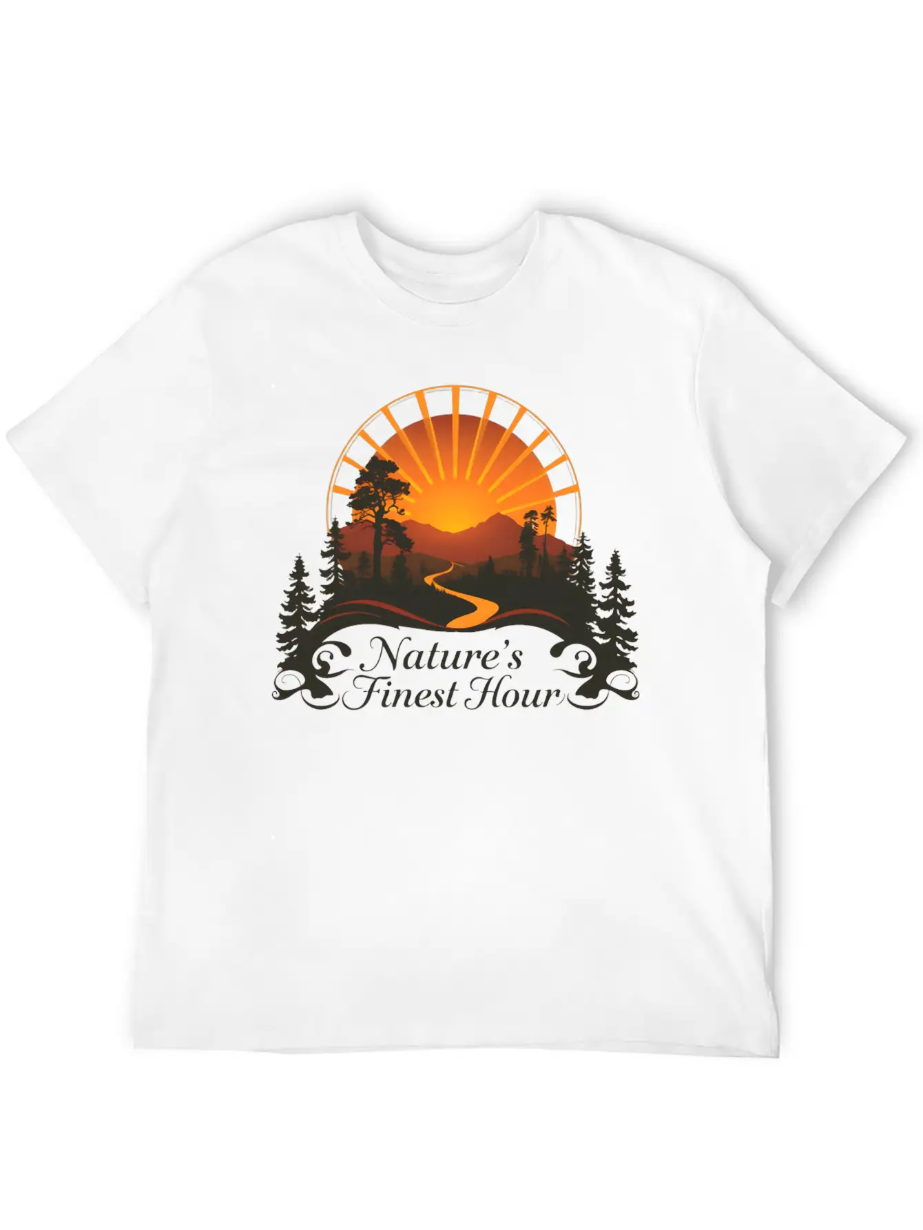 Sunset Over National Park Stylish Everyday T-Shirt – Unisex Basic Cotton Tee