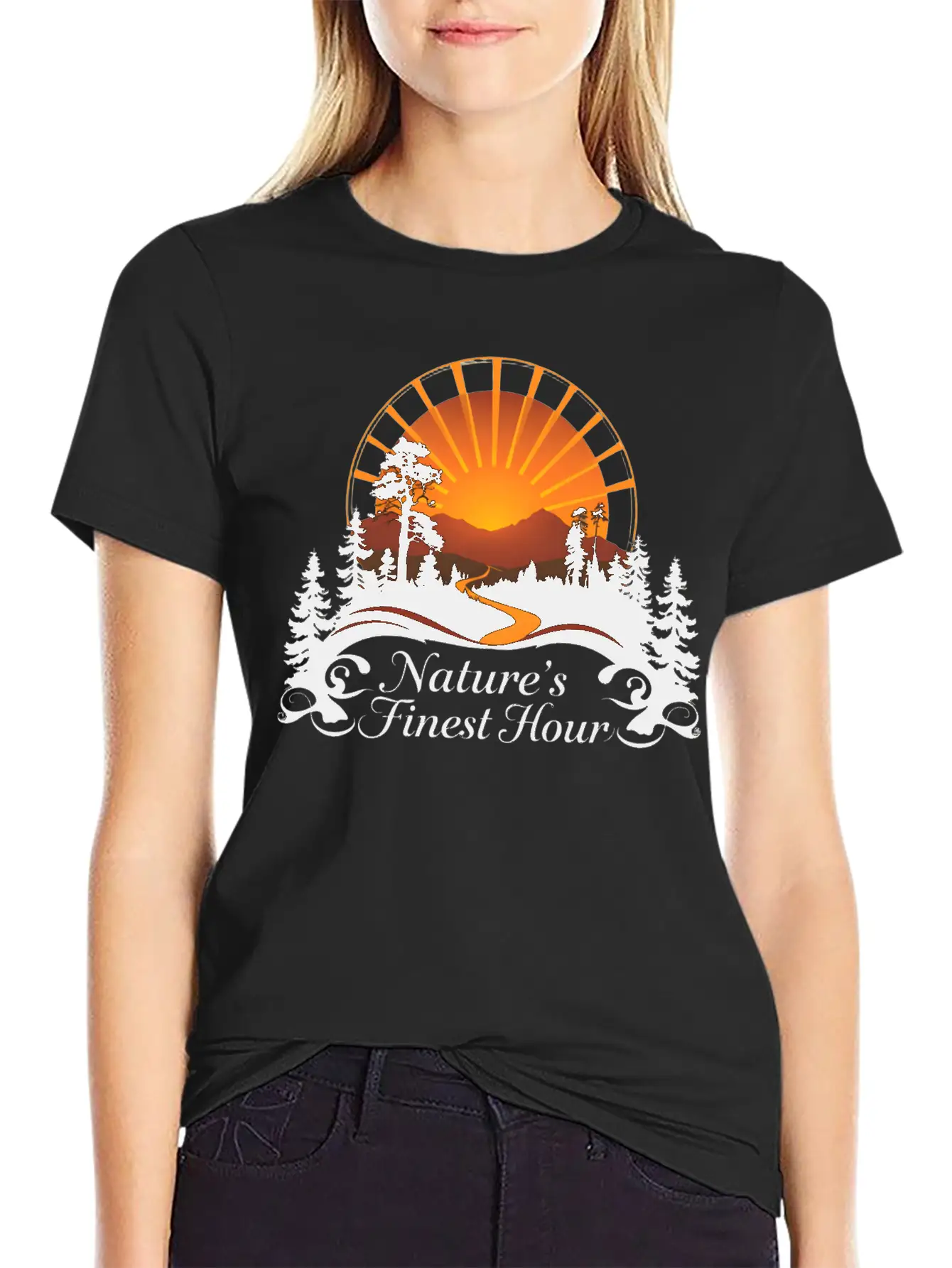 Sunset Over National Park Stylish Everyday T-Shirt – Unisex Basic Cotton Tee