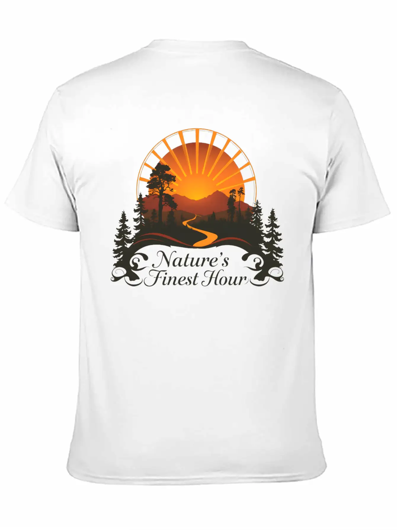 Sunset Over National Park Stylish Everyday T-Shirt – Unisex Basic Cotton Tee