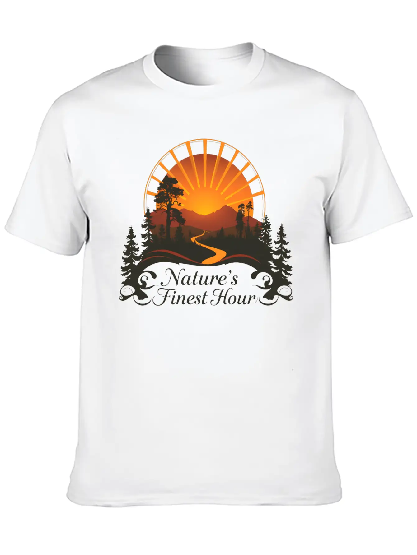 Sunset Over National Park Stylish Everyday T-Shirt – Unisex Basic Cotton Tee