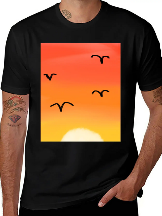 Sunset Stylish Everyday T-Shirt – Unisex Basic Cotton Tee